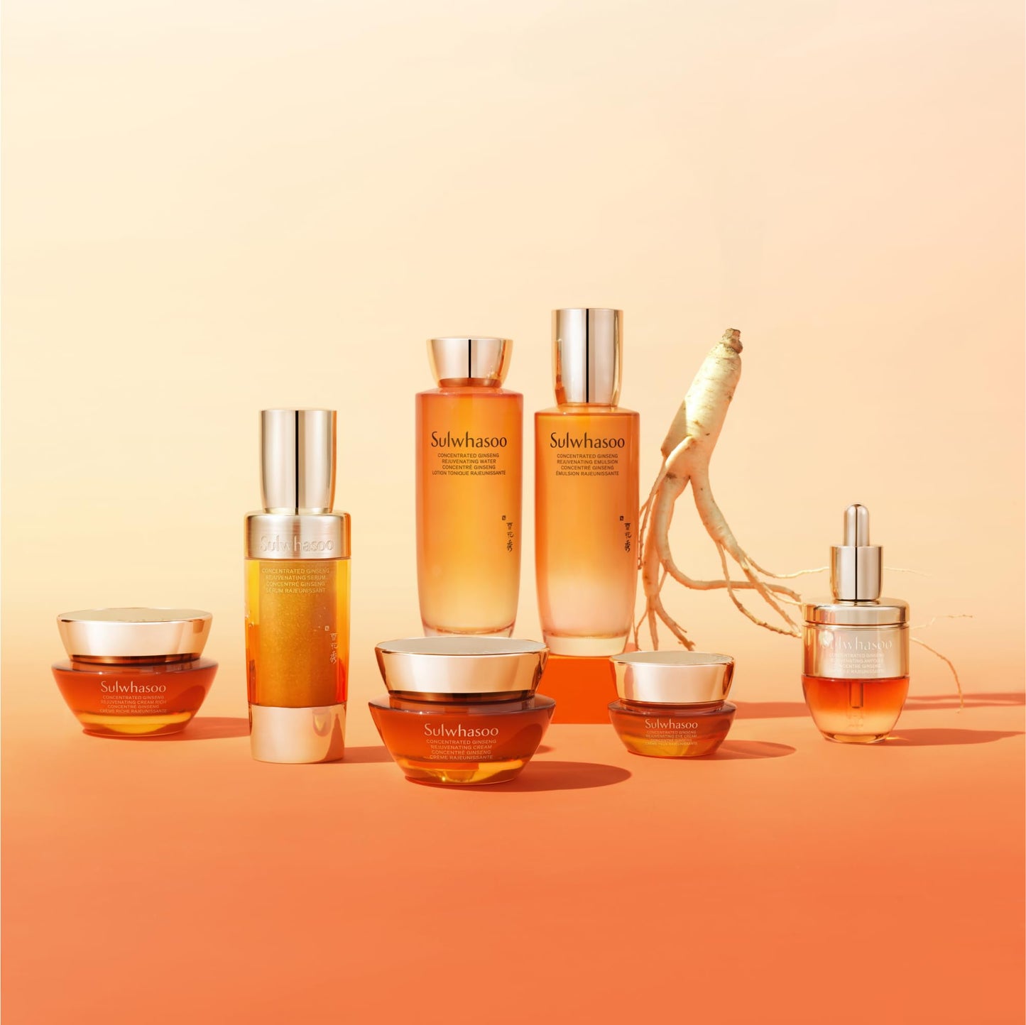 Sulwhasoo Concentrated Ginseng Rejuvenating Ampoule - Korean Ginseng & Peptide Treatment for Wrinkles & Firmness, Helps Soothes Skin & Improves Skin Condition, 0.67 Fl Oz