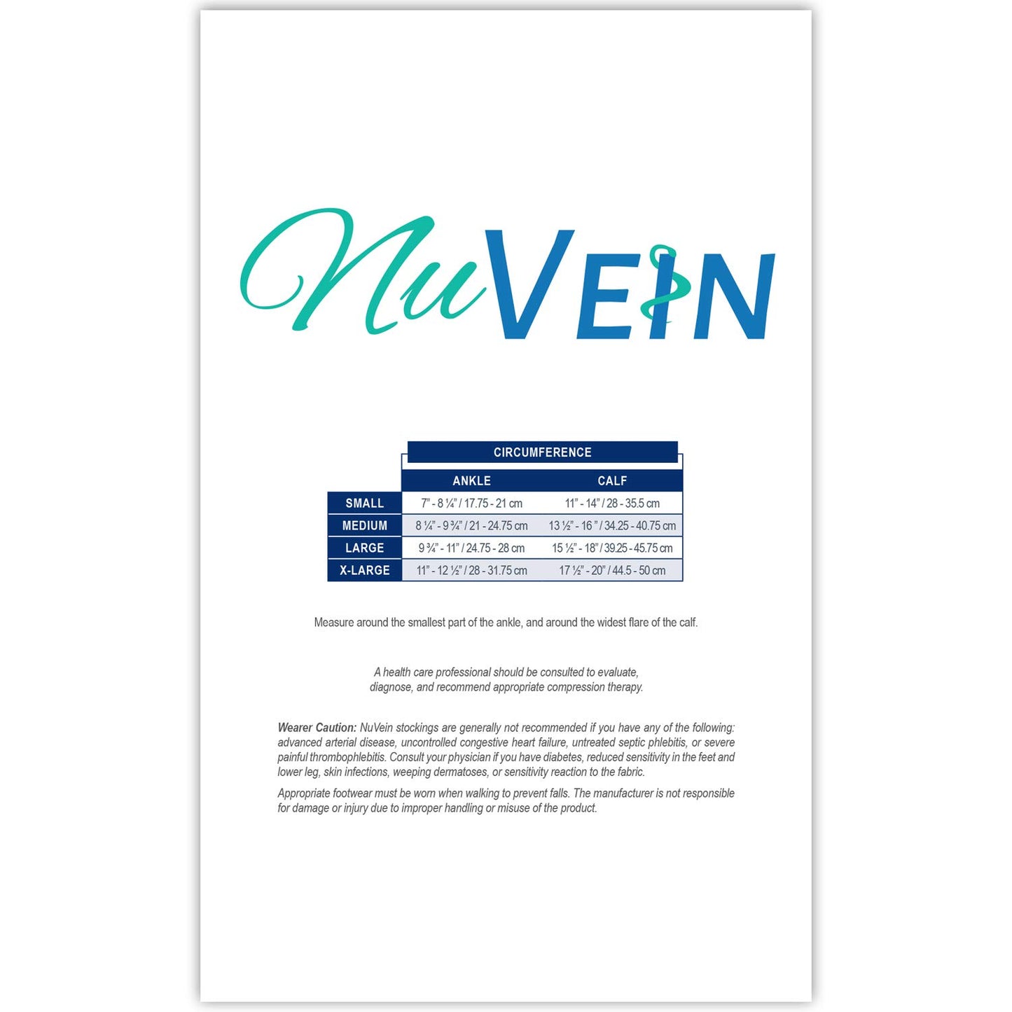 NuVein Compression Socks, 15-20 mmHg Support for Men, Padded Cushion Foot, Knee High, Closed Toe, Black, X-Large