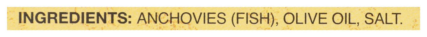 Reese Flat Fillets of Anchovies in Olive Oil 2oz (Pack of 10)