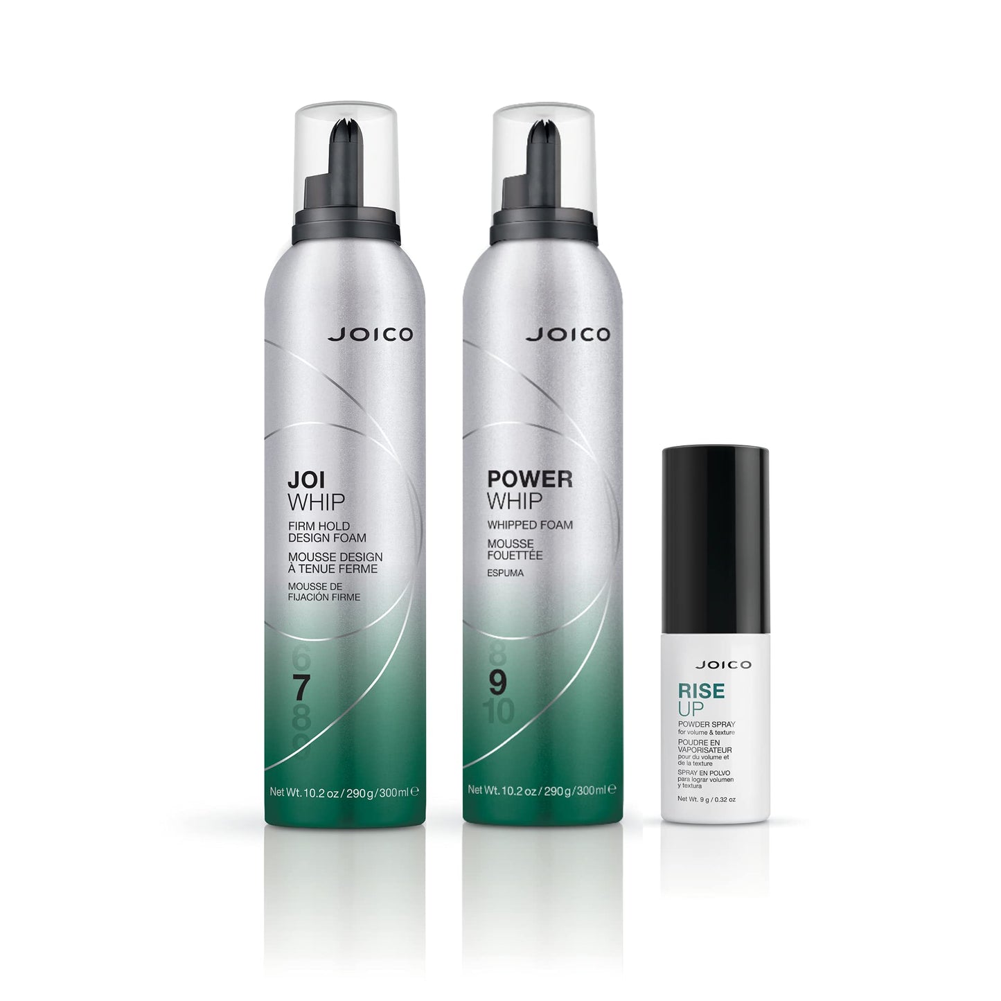 Joico Power Whip Whipped Foam | For Most Hair Types | Add Volume & Body | Thermal Heat, Humidity, & Pollution Protection | Boost Shine | Control Frizz & Flyaways | Silicone & Paraben Free