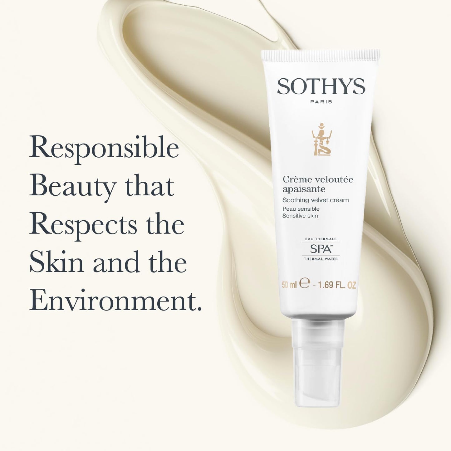 SOTHYS Soothing Velvet Cream | Gentle Hydrating Face Moisturizer for Sensitive Skin | Soothing Daily Skincare