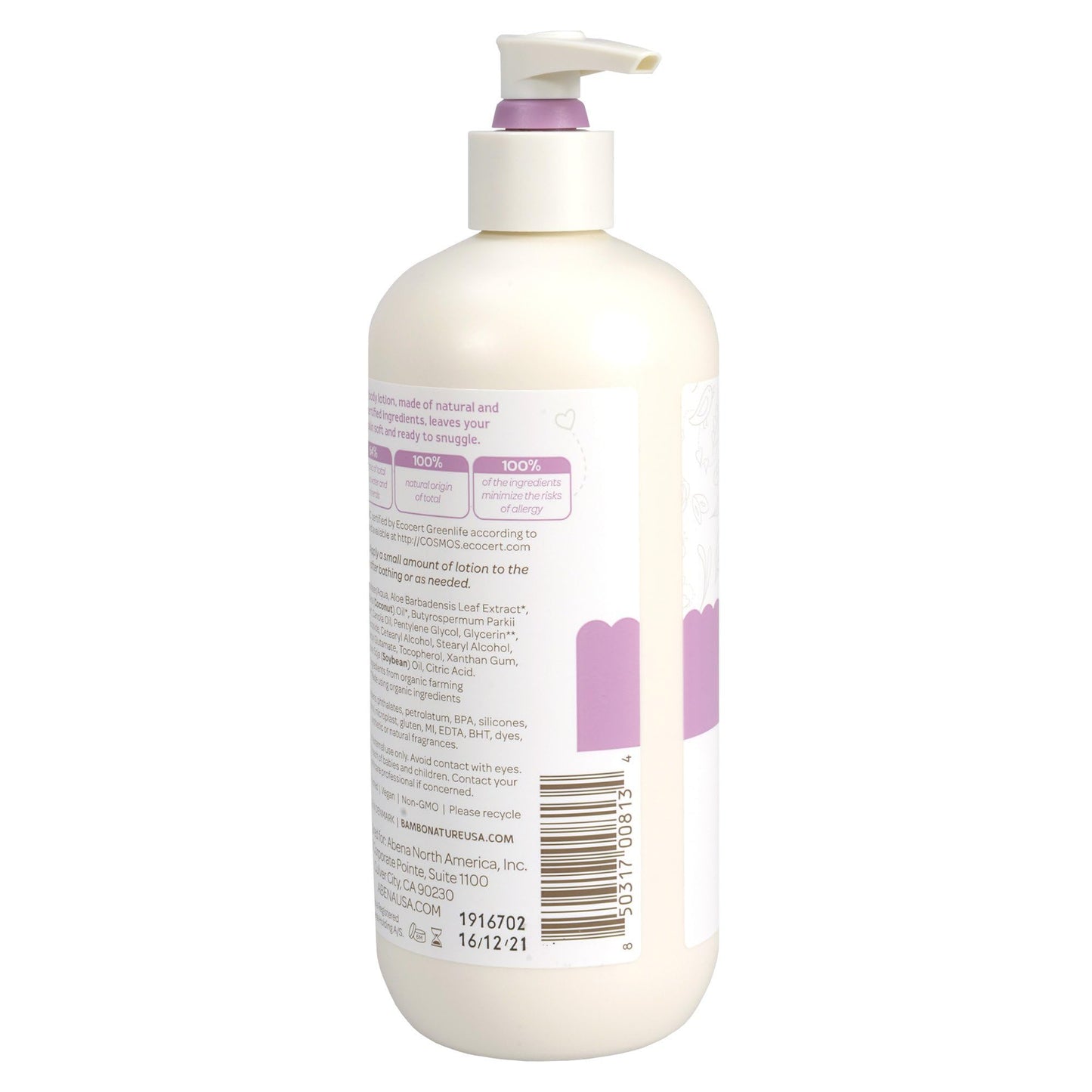 Bambo Nature Snuggle Time Body Lotion, 16.9 fl oz Bottle, 1 Count