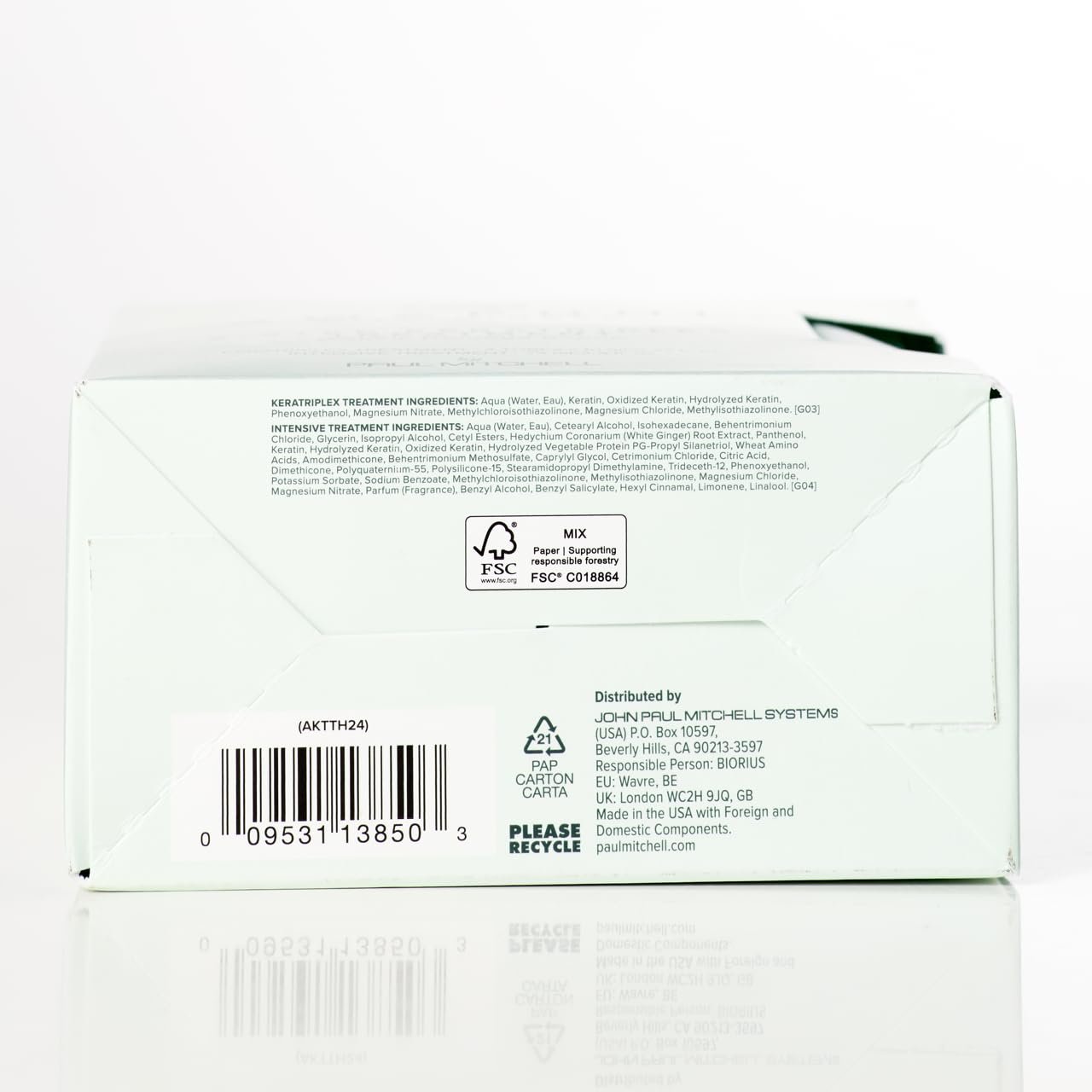 Awapuhi Wild Ginger by Paul Mitchell KeraTriplex Treatment (4-Pack), Ideal For Dry, Damaged + Color-Treated Hair