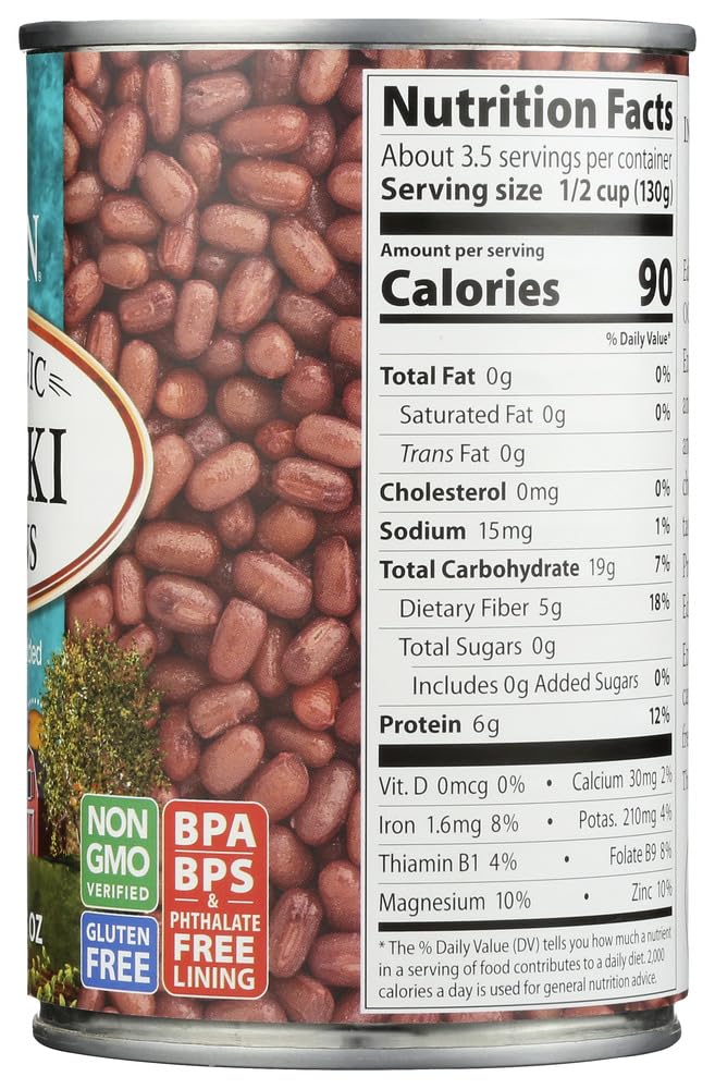 Eden Organic Adzuki Beans 15.0 OZ(Pack of 4)4