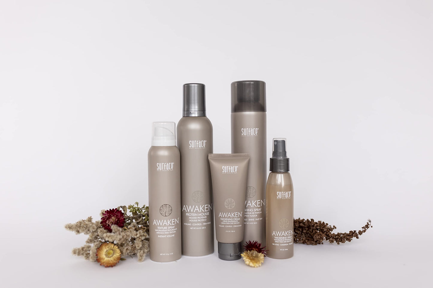 Surface Hair - Awaken Mousse: Color Safe, Volumizing, Firm Hold Hair Mousse to Thicken Hair, Sulfate-Free, Paraben-Free, 8.8 oz