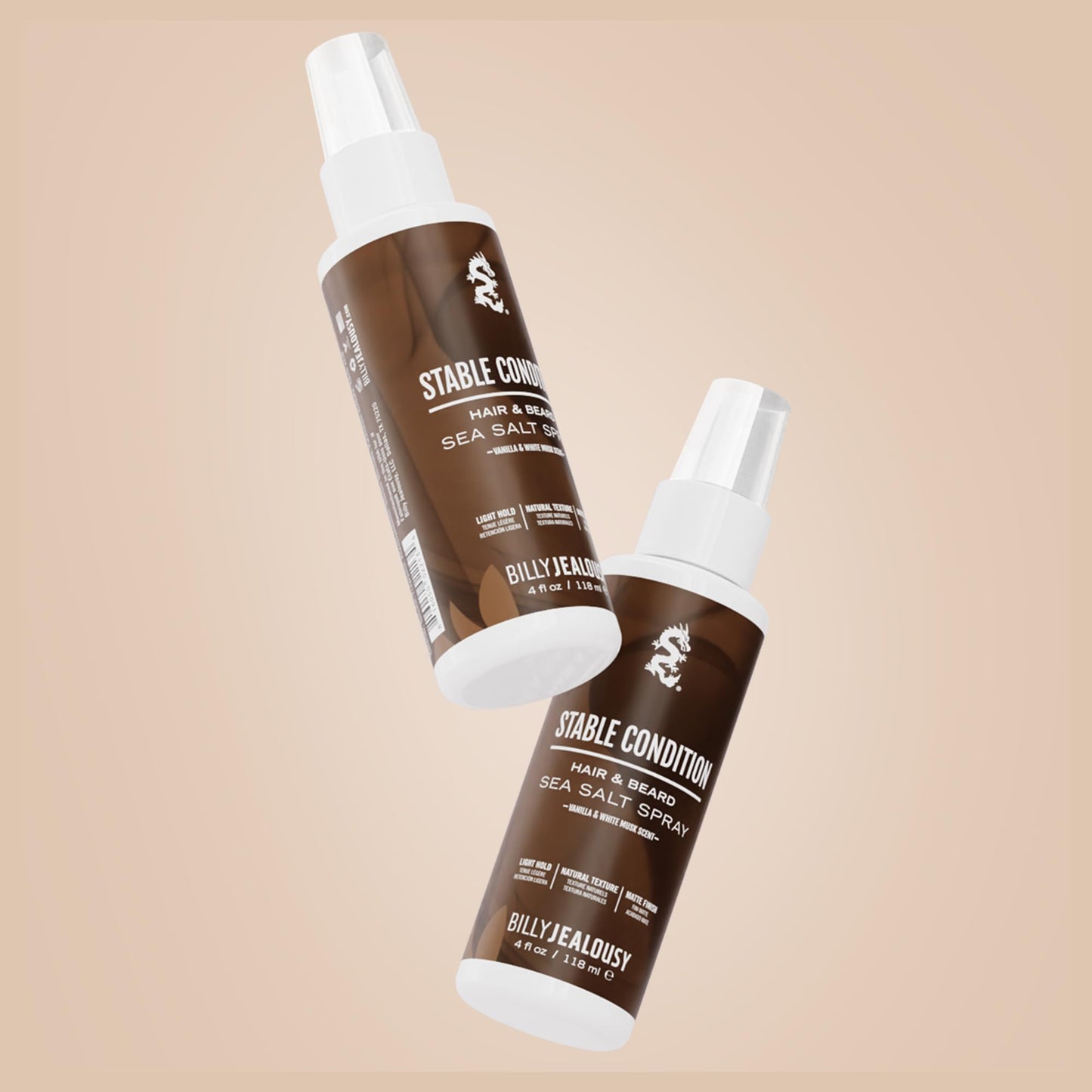 Billy Jealousy Sea Salt Spray, Texturizing and Volumizing Hair Spray for All Hair Types and Beard Lengths