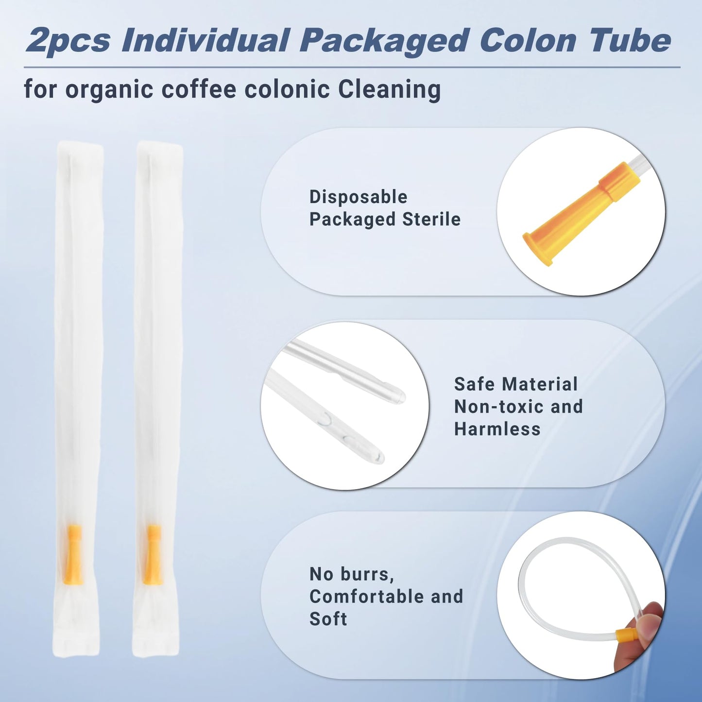 Electric Enema Bottle Set, TopQuaFocus Colon Cleanse Enema Kit for Women and Men, Feminine Care Douches with 3.96ft Silicone Hose, Automatic Organic Home Coffee Colonic Cleansing Enemas-BPA Free