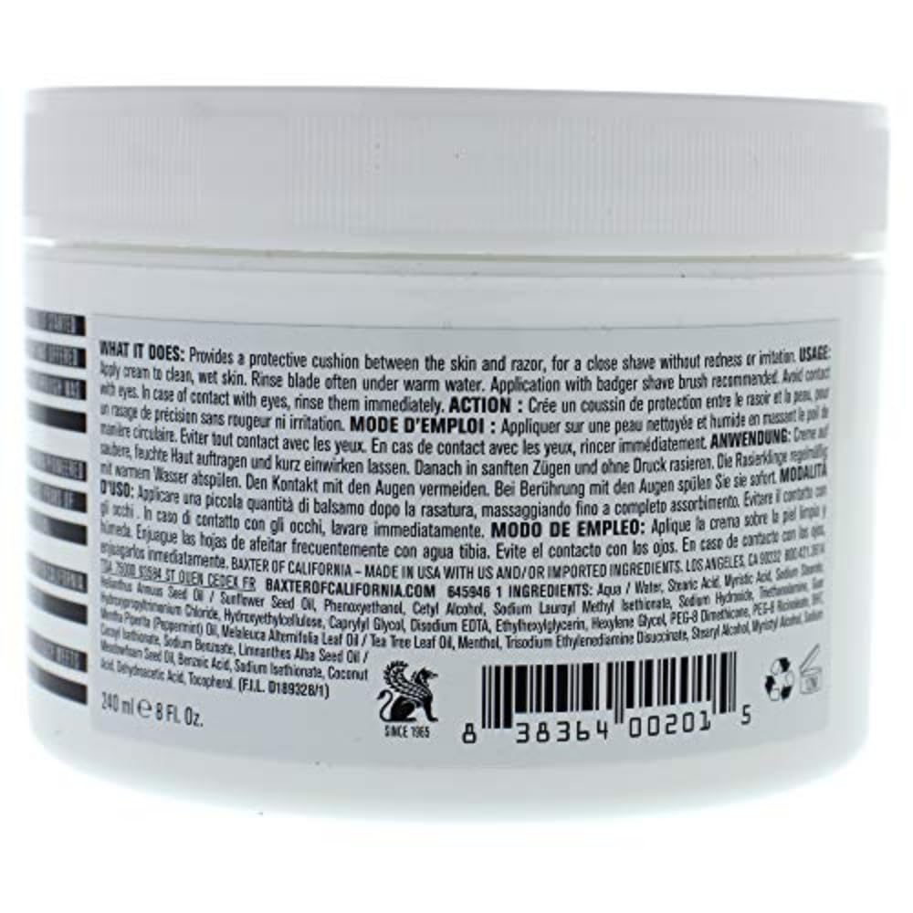 Baxter of California Super Close Shave Formula for Men | Easy Glide| Soothing Formula | Tea Tree Oil, Witch Hazel & Peppermint