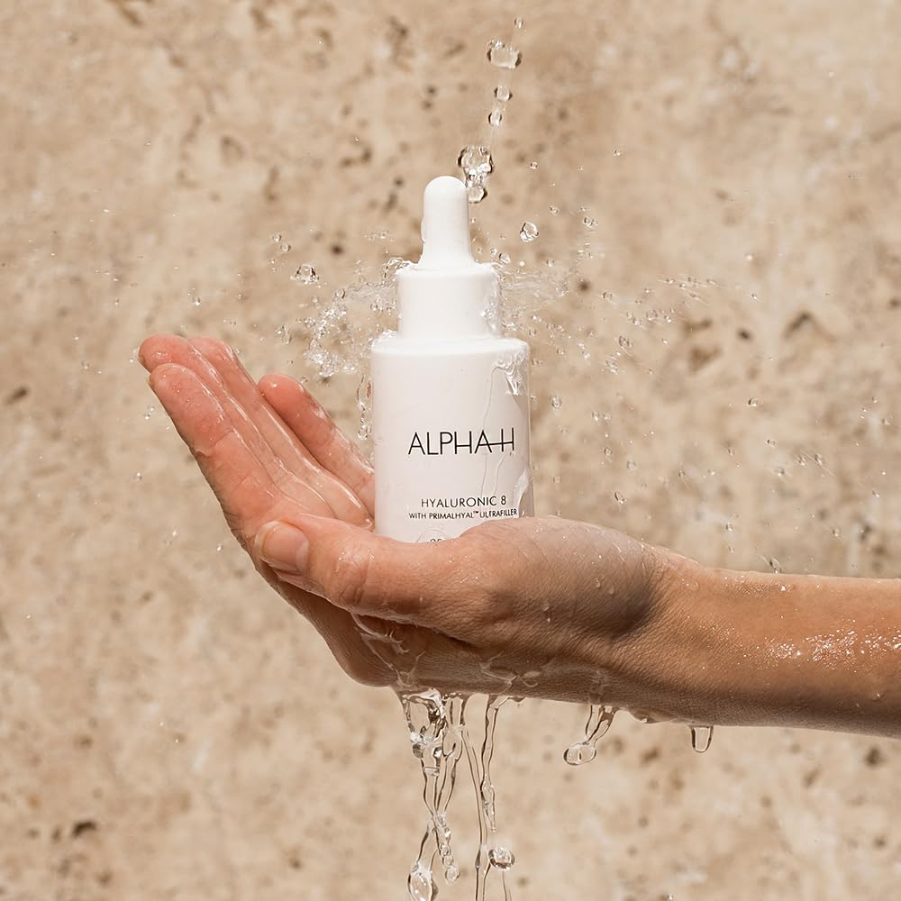 Alpha-H Hyaluronic 8 Super Serum For Your Face - Reduces the Appearance of Fine Lines, Plumps Skin & Boosts Hydration - Daily Hydration For All Skin Types (25ml)