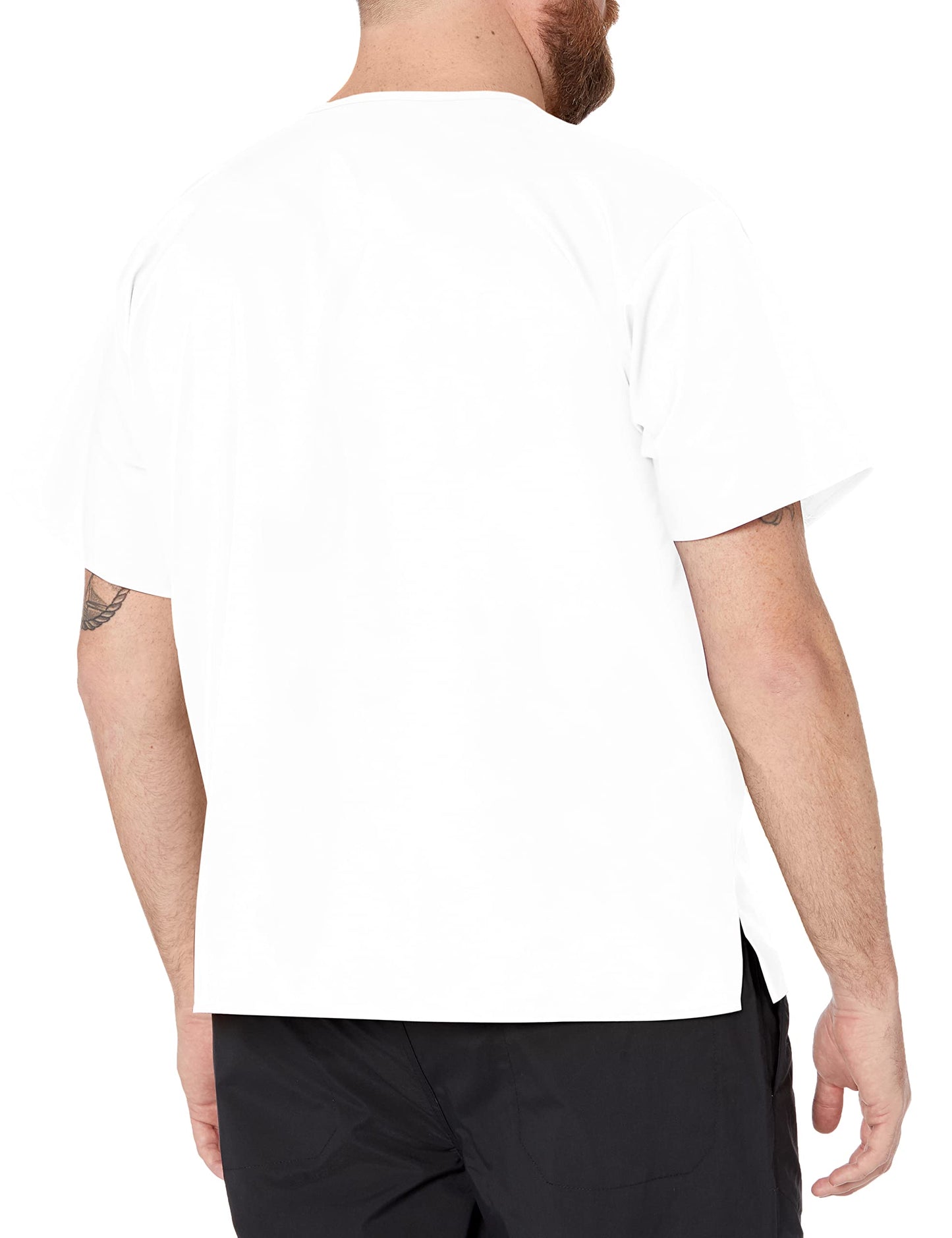 WonderWink womens Unisex V-neck Top Medical Scrubs Shirt, White, XX-Large US
