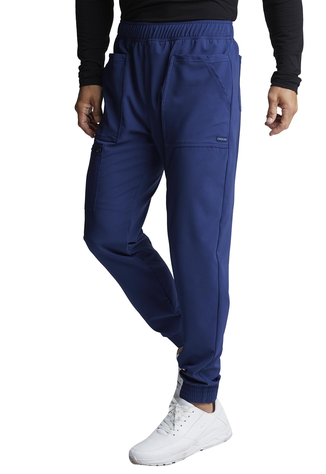 Cherokee Men's Mid Rise Pull-on Jogger Scrubs Pant