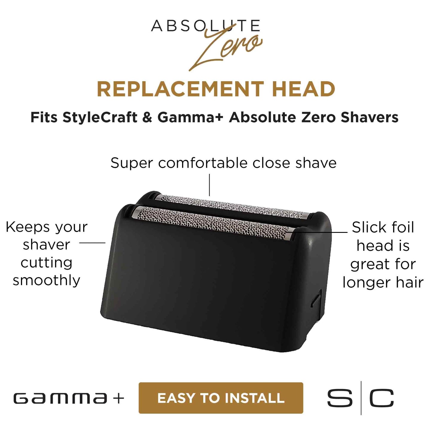 GAMMA+ Absolute Zero Mens Foil Shaver Collection