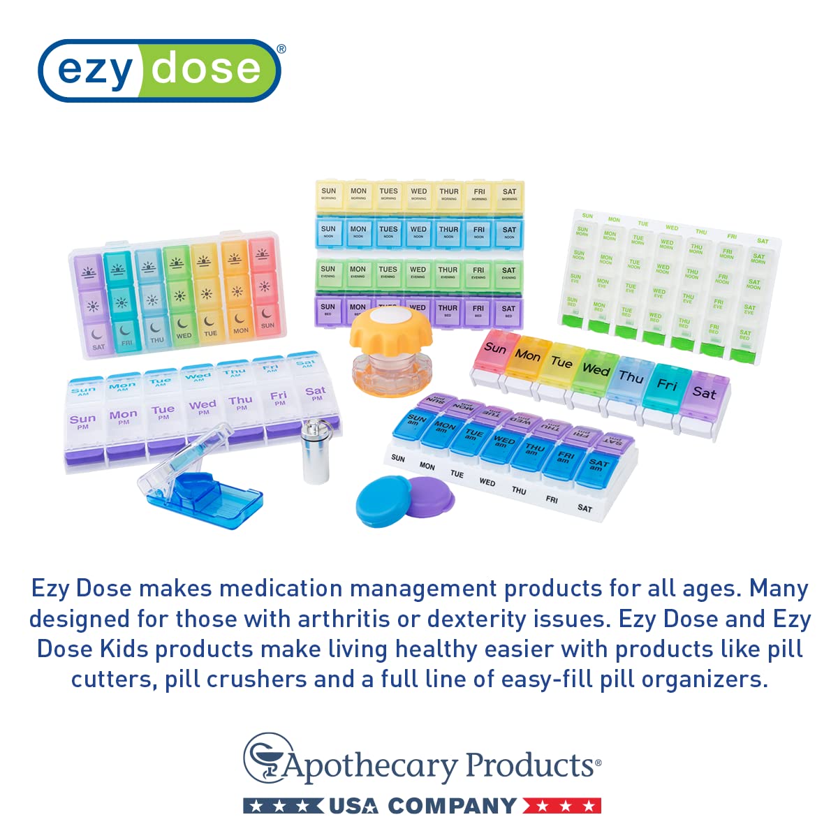 Ezy Dose Kids Medicine Cups for Liquid, Graduated Dispenser for Baby and Toddler, Easy Dosage Measurements, Reusable, 1 Oz Capacity, 10 Count, Made in the USA, BPA Free