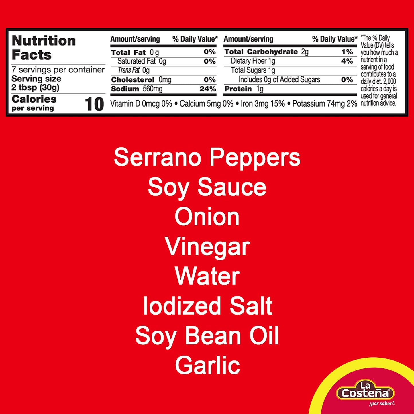 La Costeña Sliced Serrano Pepper Toreado - Fire Roasted Spicy Green Chiles for Mexican Food, Pico de Gallo, Taco Seasoning, Salsa Verde & Guacamole - Pickled Vegetables - 7.7oz, 12 Pack Canned Chilis