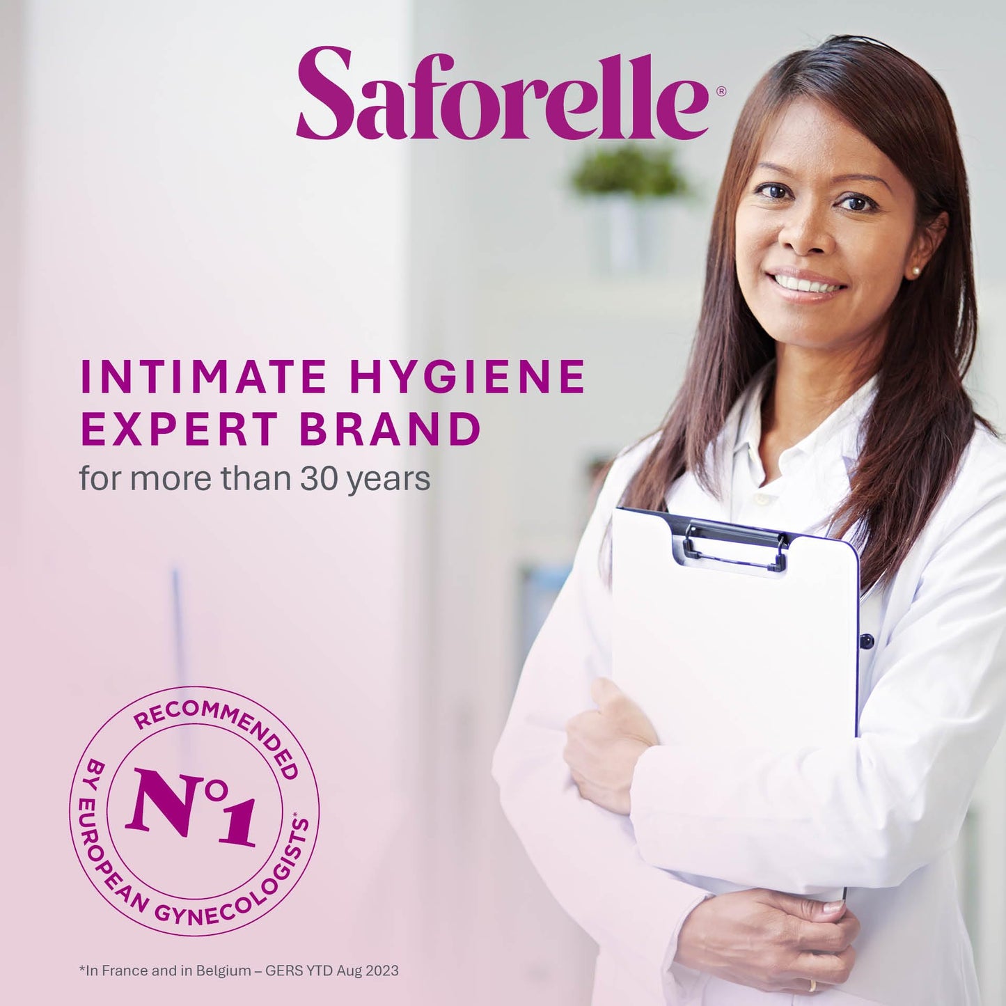 Saforelle Intensive Moisturizing Cleansing Care - 250 ml - Feminine Wash with Burdock Extract for Soothing Daily Cleansing