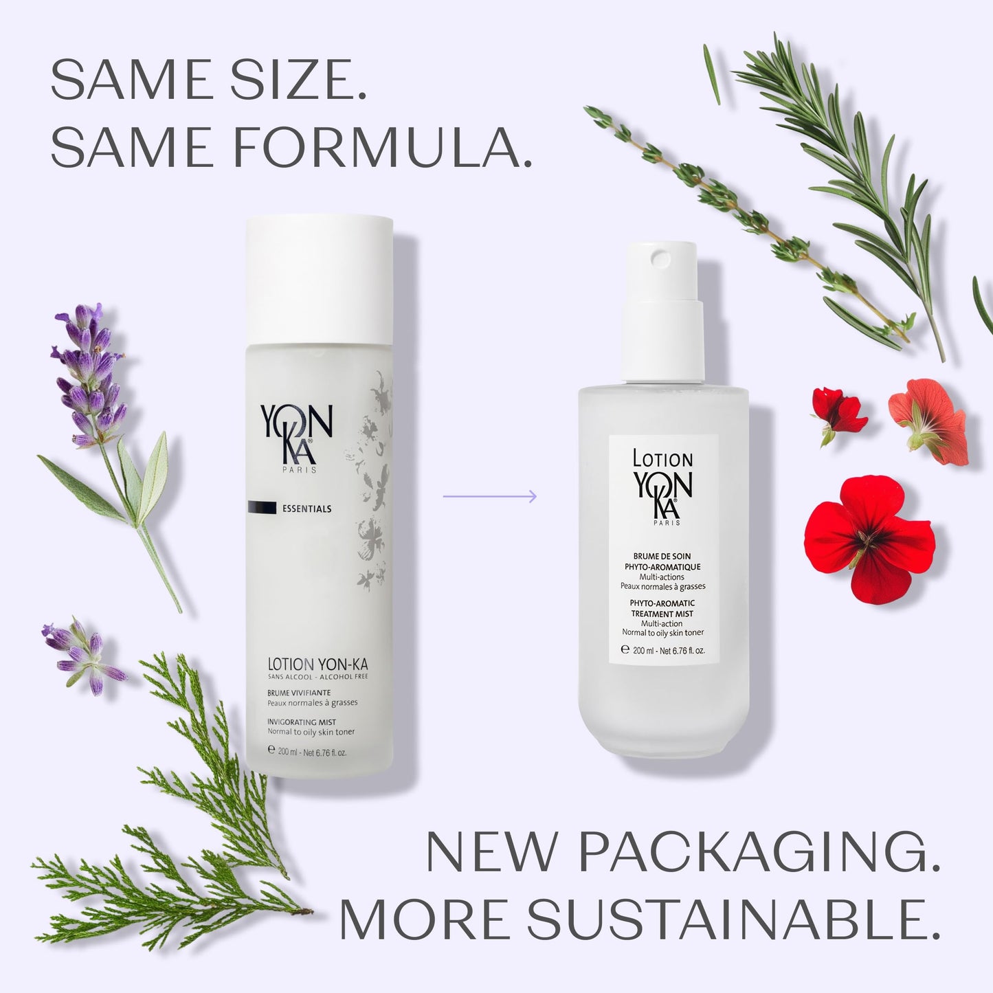 Yon-Ka Lotion PNG Toner | Refreshing Daily Face Mist with Botanical Essential Oils, Aloe Vera & Rosemary | Hydrates, Soothes & Mattifies | Alcohol-Free Toner for Normal to Oily Skin
