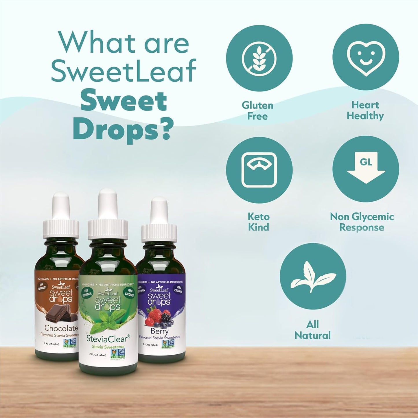 SweetLeaf Sweet Drops - Flavored Stevia Liquid Sweetener, Organic Stevia Extract, Zero Calorie, Keto Friendly, Non GMO, Natural Flavor, Sugar Alternative - Vanilla Creme, 4 Fl Oz (Pack of 1)