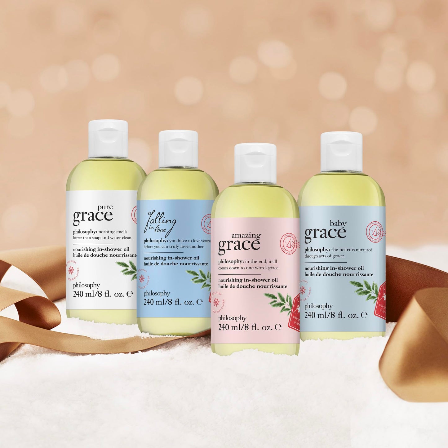 philosophy amazing grace nourishing in-shower oil – with skin-loving oils – skin hydration that lasts all day