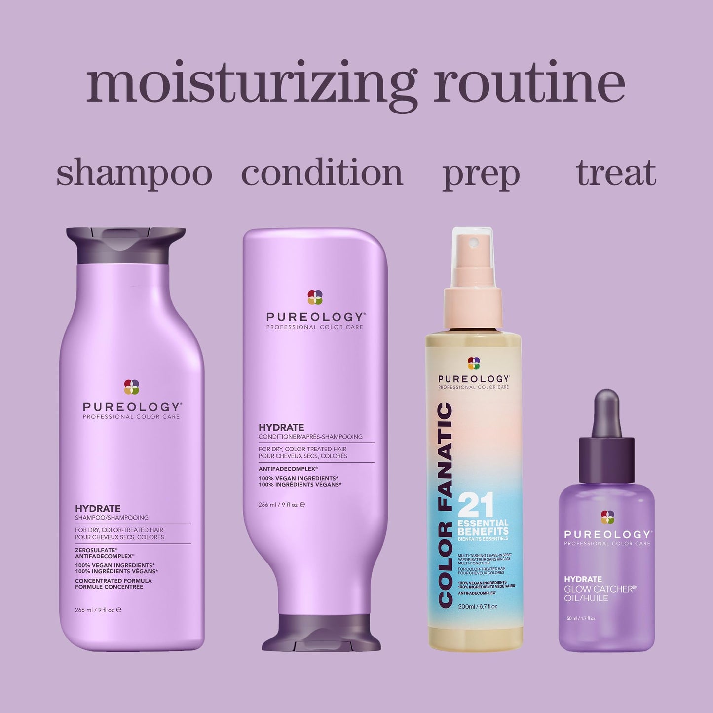 Pureology Hydrate Conditioner - For Dry or Color Treated Hair, Nourishing Conditioner to Restore Moisture and Seal in Hydration, Vegan