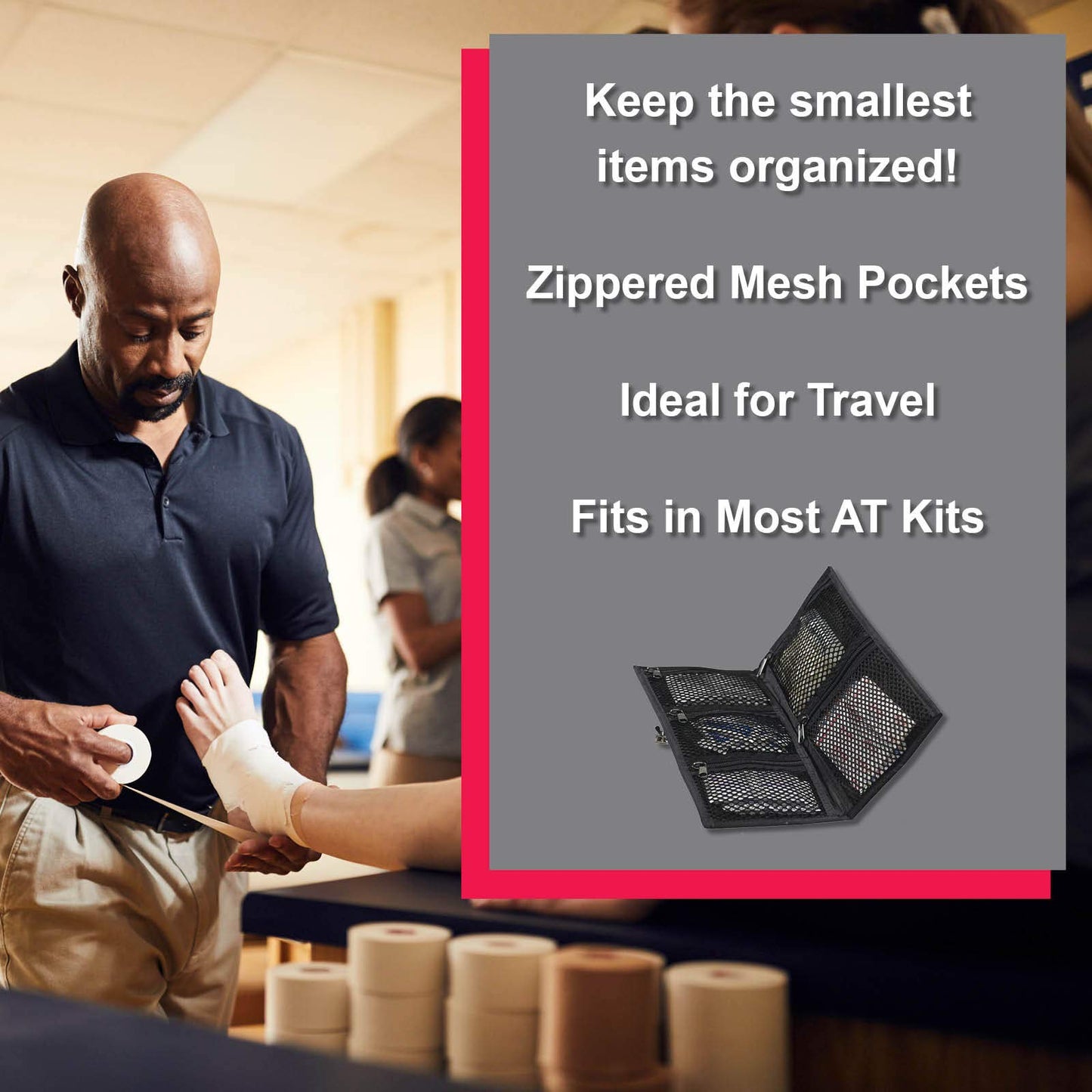 Cramer at Accessory Wallet for Athletic Trainers, Holds Small Athletic Training Supplies, Including Bandages and Pain Relief Pills, Easily Fits Into The Main Pocket of Kits, Bags, and Fanny Packs