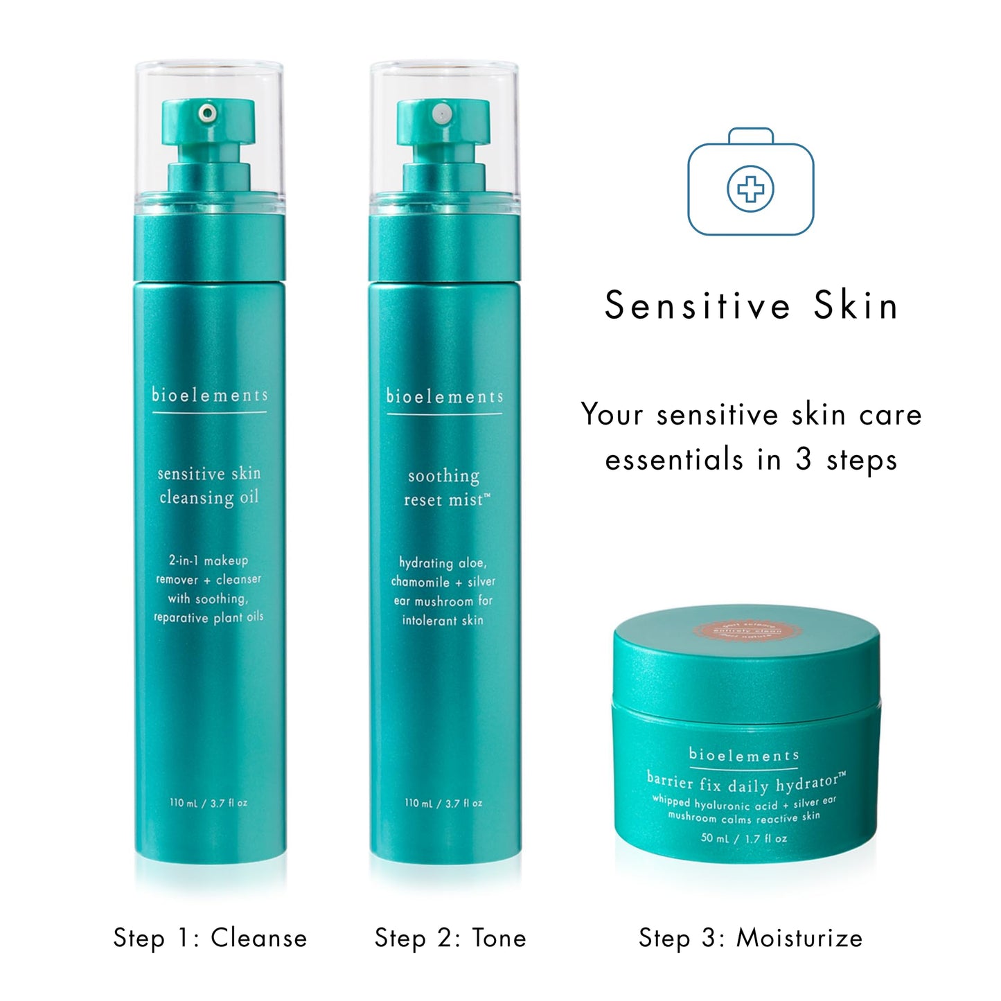 Bioelements Soothing Reset Mist - 3.7 oz - Hydrating, Soothing Toner for Sensitive & Dry Skin - Vegan, Gluten Free - Never Tested on Animals