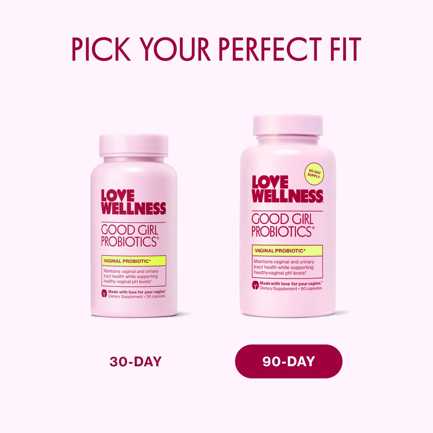 Love Wellness Good Girl Probiotics | Women’s Vaginal Health & pH Balance Supplement | 9-Strain Probiotic for Urinary Tract, Yeast, Odor & Immune Support | Gluten-Free (30-Day Supply)