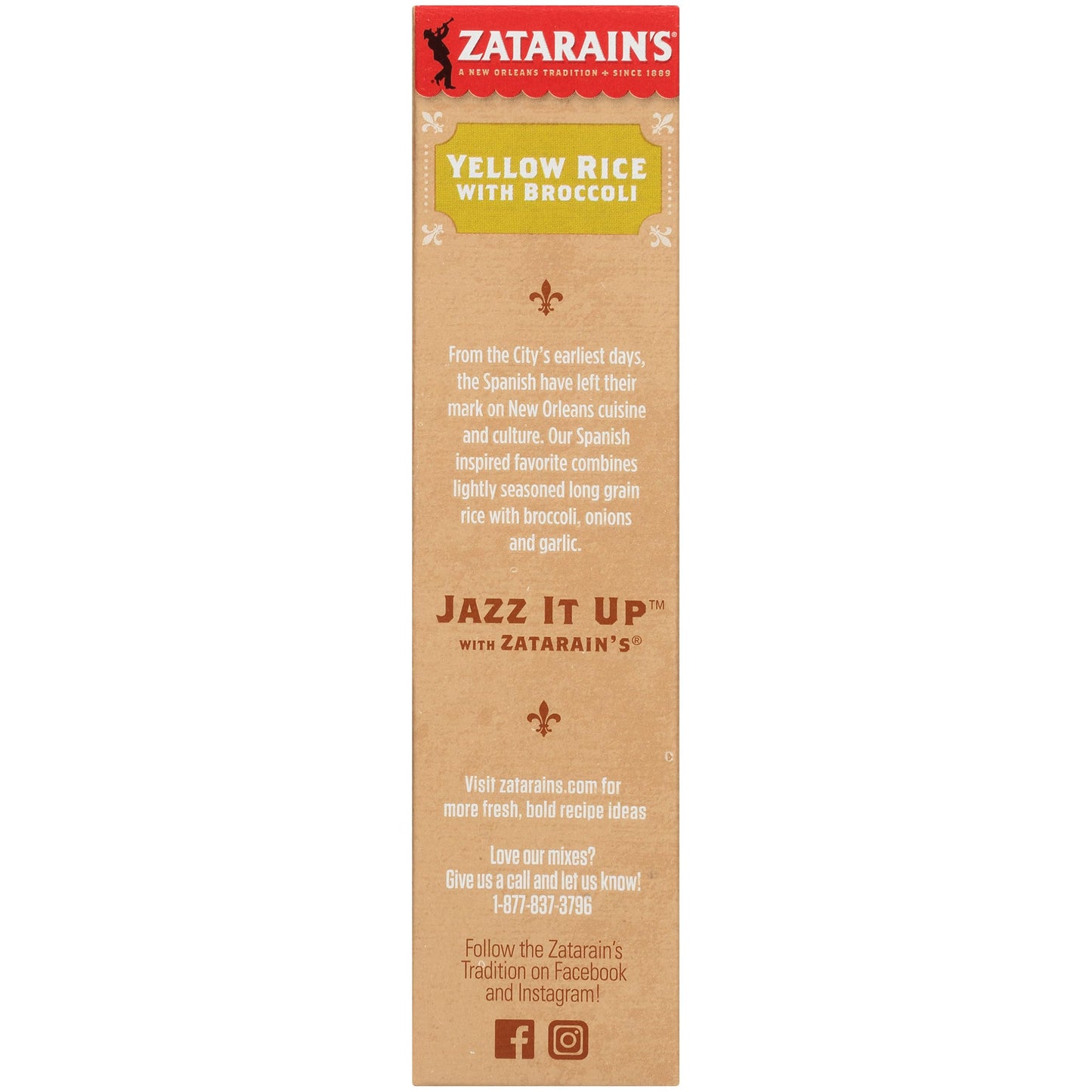 Zatarain's Yellow Rice with Broccoli Rice Side, 6.9 oz (Pack of 8)