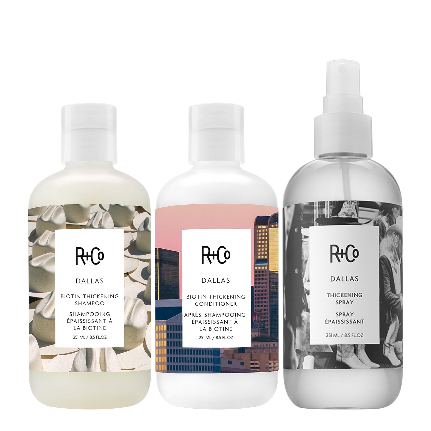 R+Co Dallas Biotin Thickening Shampoo | Thickens, Nourishes + Strengthens | Vegan + Cruelty-Free | 8.5 Oz