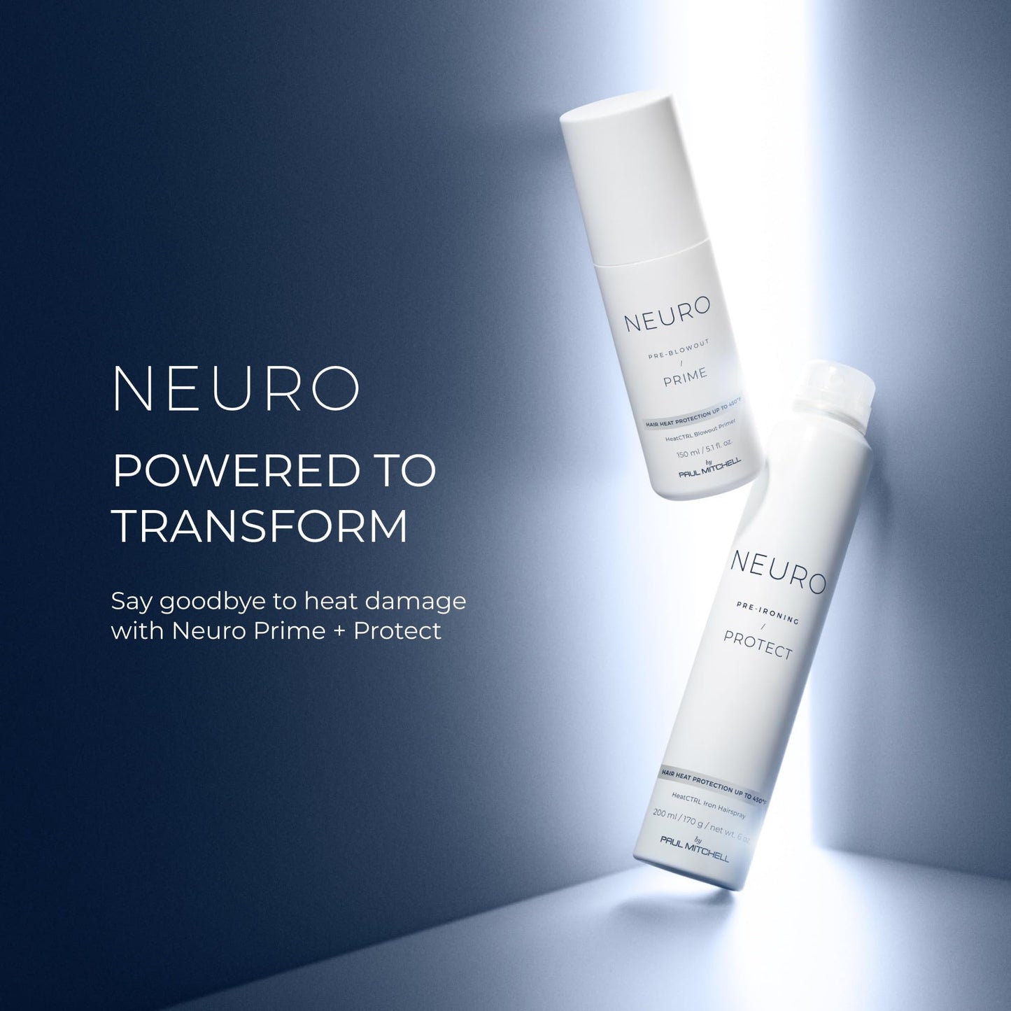 Neuro by Paul Mitchell Protect HeatCTRL Iron Hairspray, Perfect Prep + Finish For Heat Styling, For All Hair Types