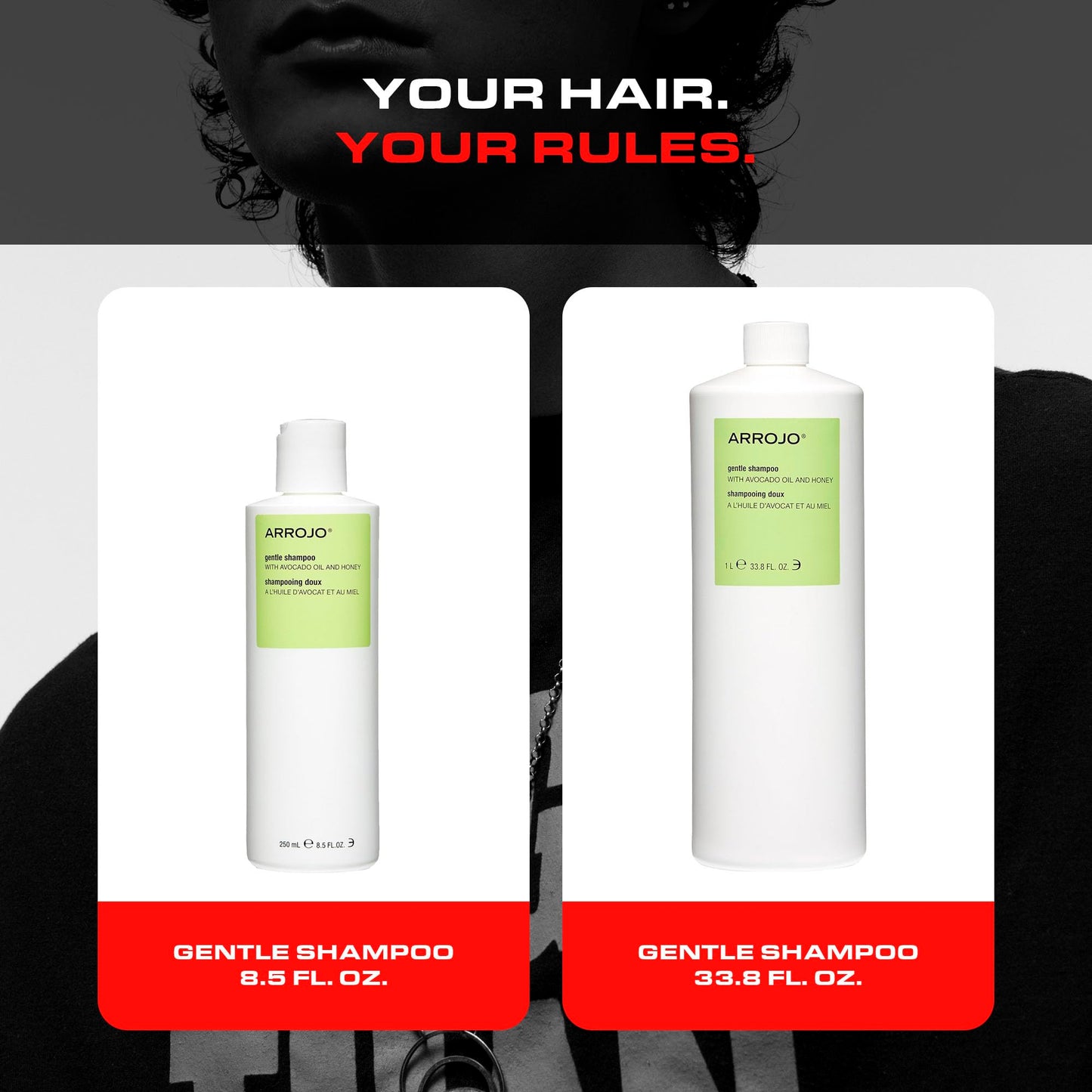 Arrojo Gentle Shampoo – Sulfate Free Shampoo with Vitamin B5, Coconut, Avocado & Sesame Seed Oils – Moisturizing Cleanser for Keratin-Treated & Damaged Hair