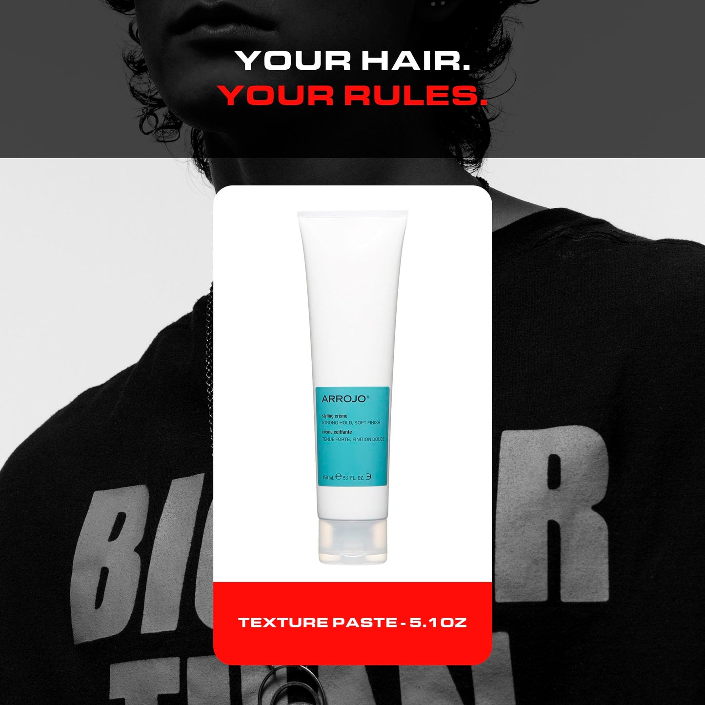 ARROJO Hair Styling Cream for Women and Men - Versatile Style Shaper Hair Smoothing Cream - Blow Dry Cream to Hold, Define & Soften your Hair - Great Volume Hair Cream (5.1 fl oz)