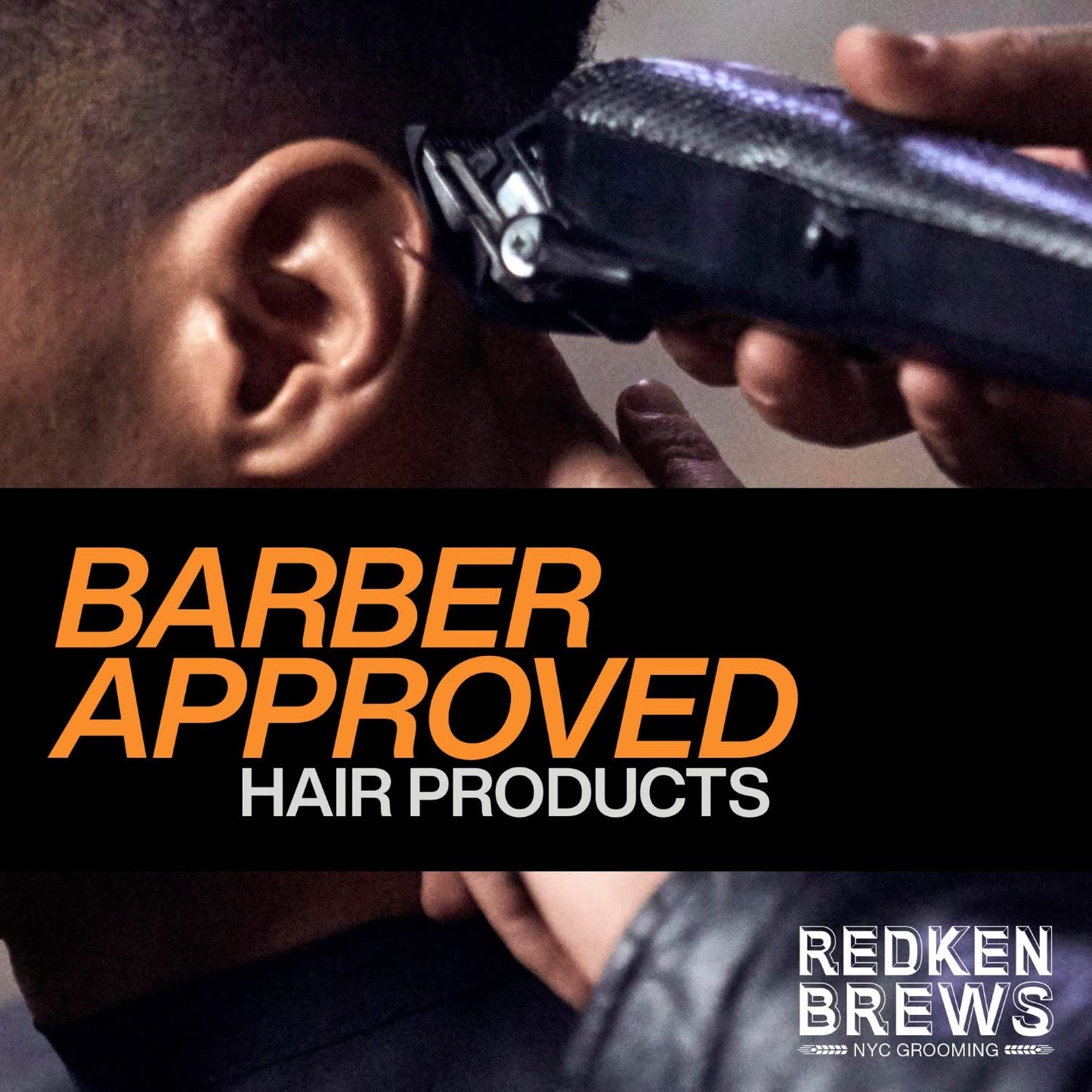 Redken Brews Texture Pomade For Men For All Hair Types - Maximum Strong Hold, Natural Matte and Low Shine Finish With No Crunch Styling and Sculpting