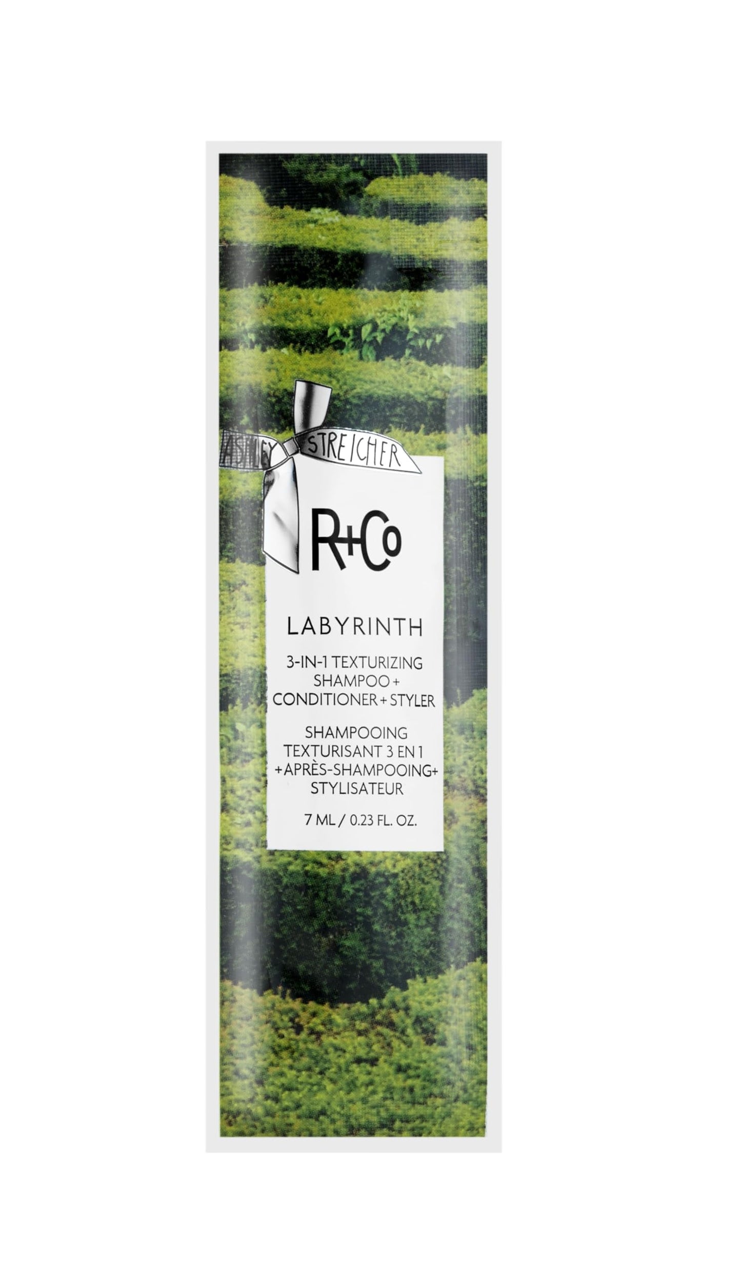 R+Co Labyrinth 3-in-1 Texturizing Shampoo + Conditioner + Styler | Touchable Texture + Volume + Hydration | Vegan + Cruelty-Free | Packette