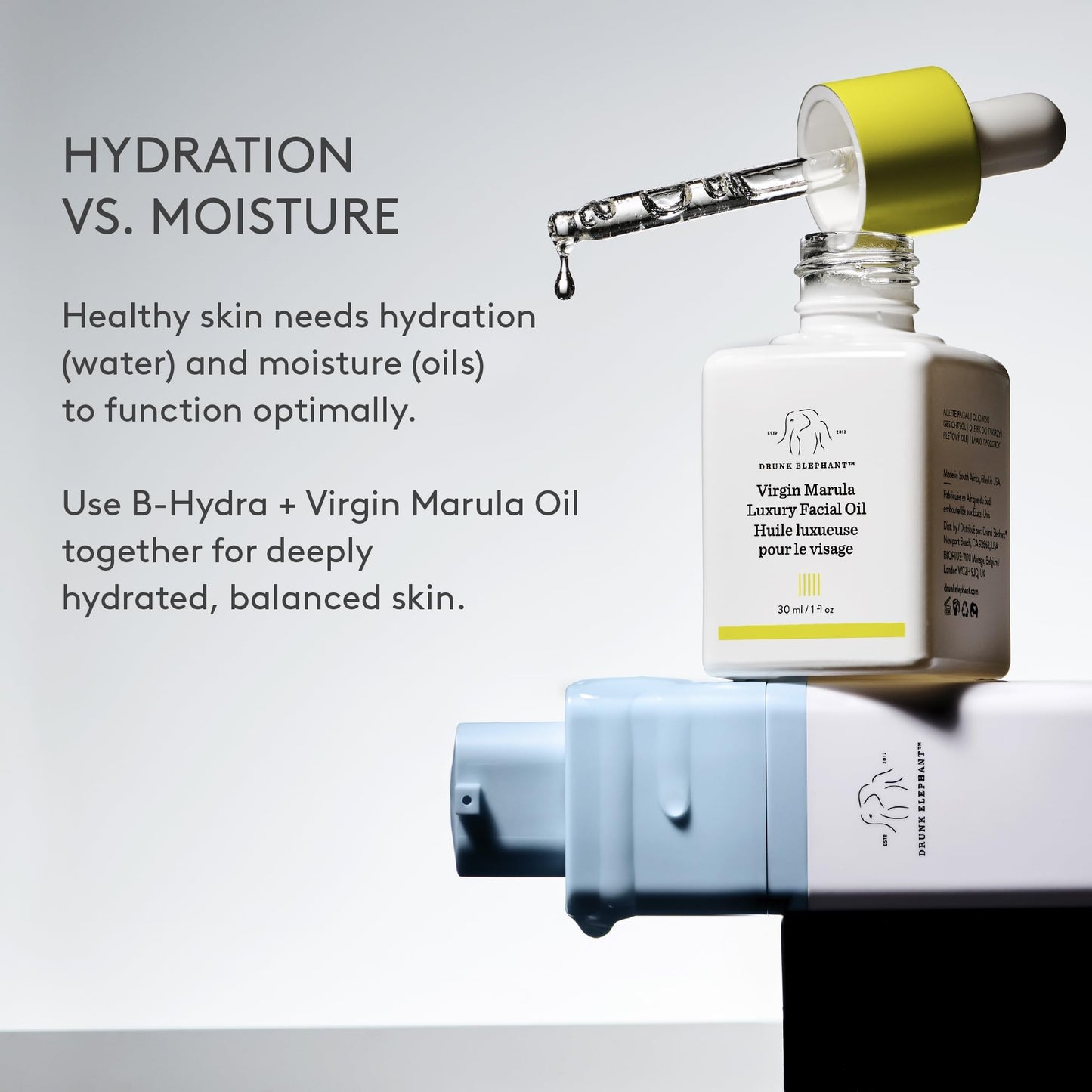 Drunk Elephant Virgin Marula Luxury Facial Oil - Face Oil - Clean Clinical Skincare - Cruelty-Free - Dermatologist-Tested - Free of Essential Oils, Silicones, and Fragrance