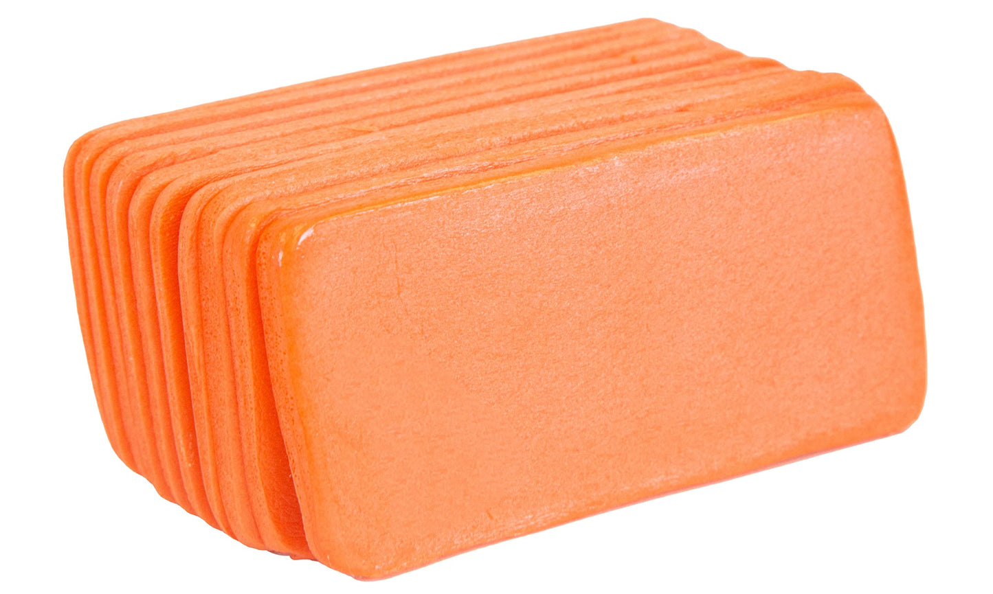 Primacare IS-5202 (Pack of 10) Padded Aluminum Finger Splints, Finger Brace for Pain Relief Sport Injuries, Basketball, Finger Buddy Wraps for Broken, Swollen Fingers or Dislocated Joint, 2", Orange