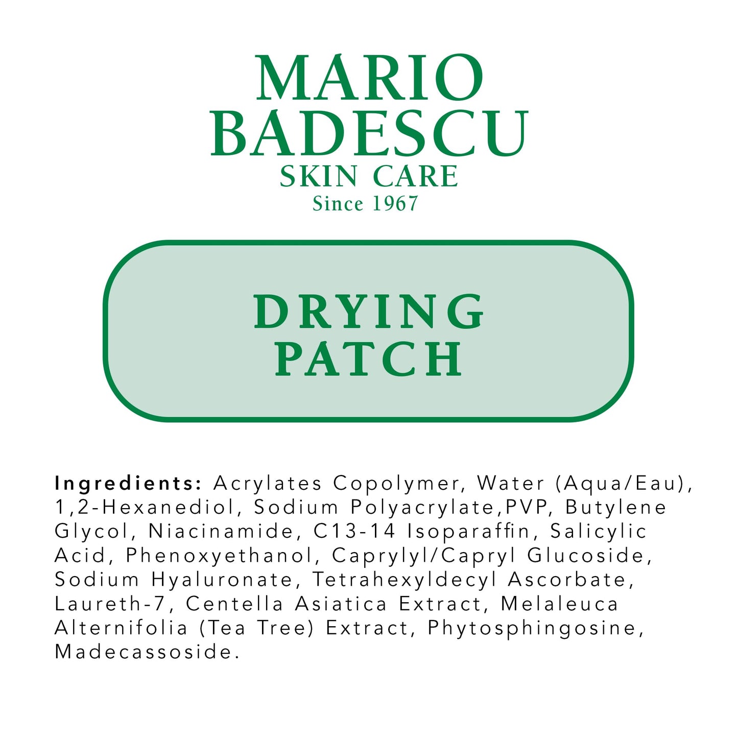 Mario Badescu Drying Patch Blemish Covering, Invisible Spot Treatment, Absorbing All Day Polymer Adhesion with Vitamin C, Vegan & Cruelty Free, Strong Hold (60 Patches, 12mm), Clear