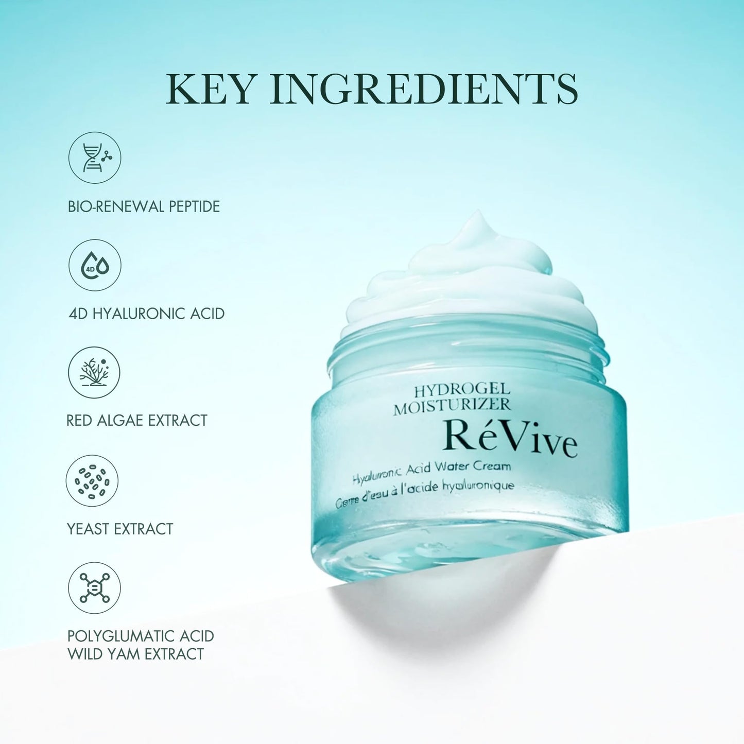 RéVive Hydrogel Daily Face Moisturizer - Lightweight Water Cream & Peptide Moisturizer - Anti Aging Skin Care to Help Prevent Future Signs of Aging, Improve Fine Lines & Boost Skin Radiance (1.7 Oz)