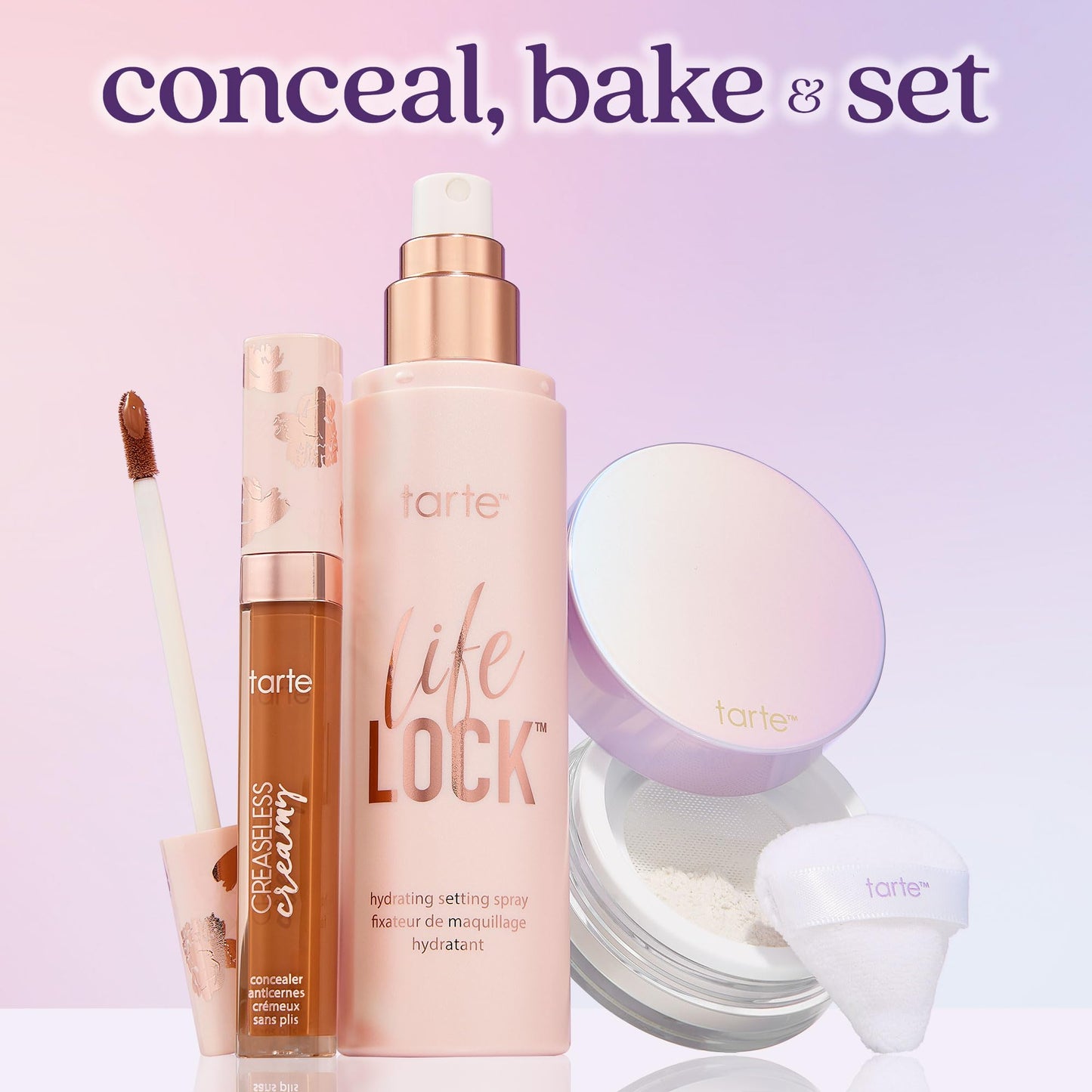 tarte Life Lock Hydrating Setting Spray – 10-in-1 Weightless Mist with Hyaluronic Acid to Hydrate & Lock Long-Lasting Makeup, Waterproof, Sweatproof & Transfer-Resistant, Vegan & Cruelty Free