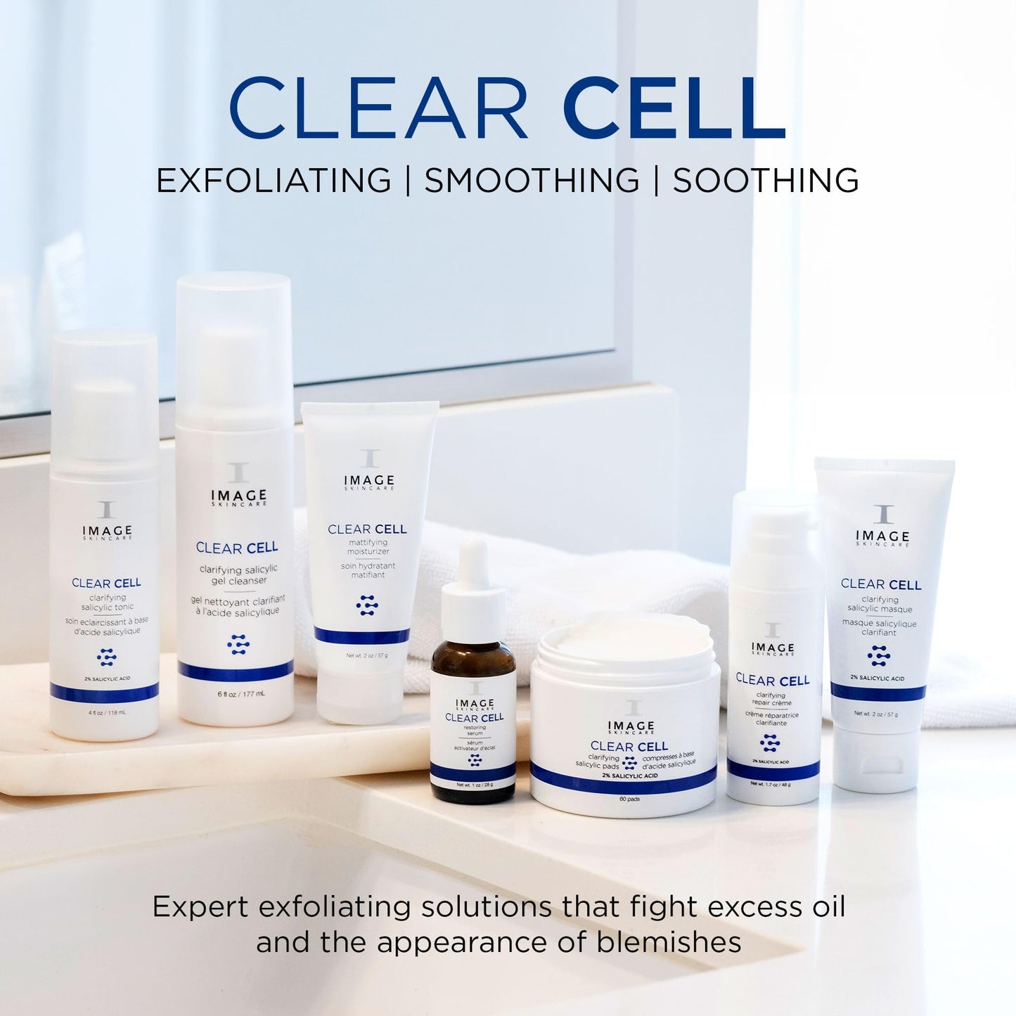 IMAGE Skincare, CLEAR CELL Clarifying Repair Crème, Face Night Cream Gel Moisturizer for Oily Prone Skin