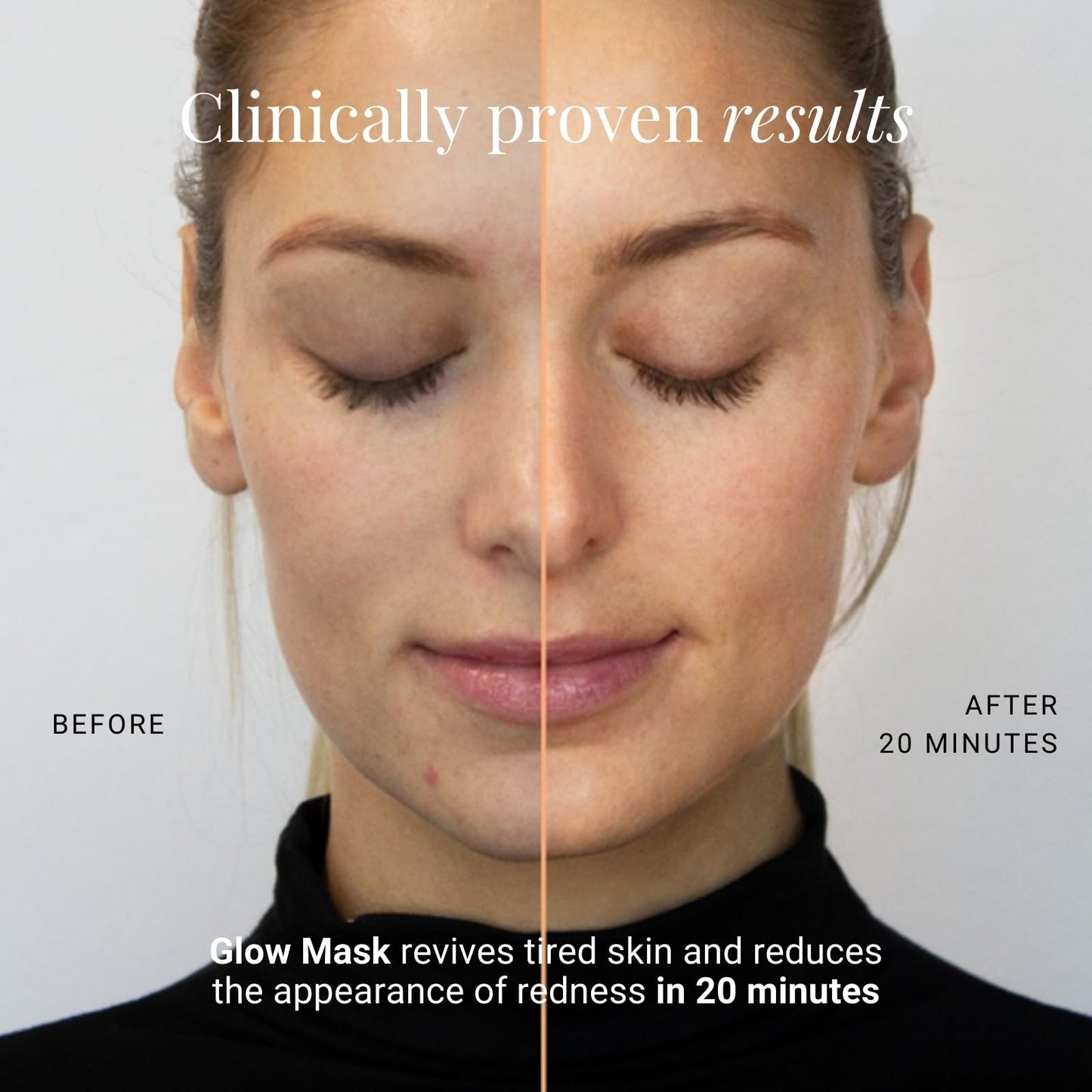 G.M. COLLIN Glow Mask | Revitalizing Face Mask Infused With Vitamins & Camu Camu Extract | Reduces the Appearance of Redness