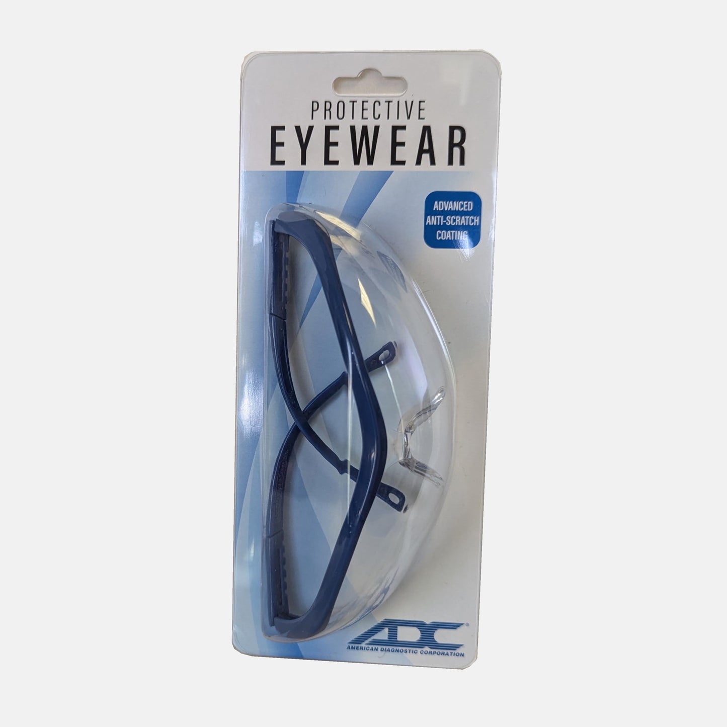 ADC 5001VQ Full-Frame, Length-Adjustable Protective Eyewear with UVA and UVB Protection, Purple Accents with Clear Lenses