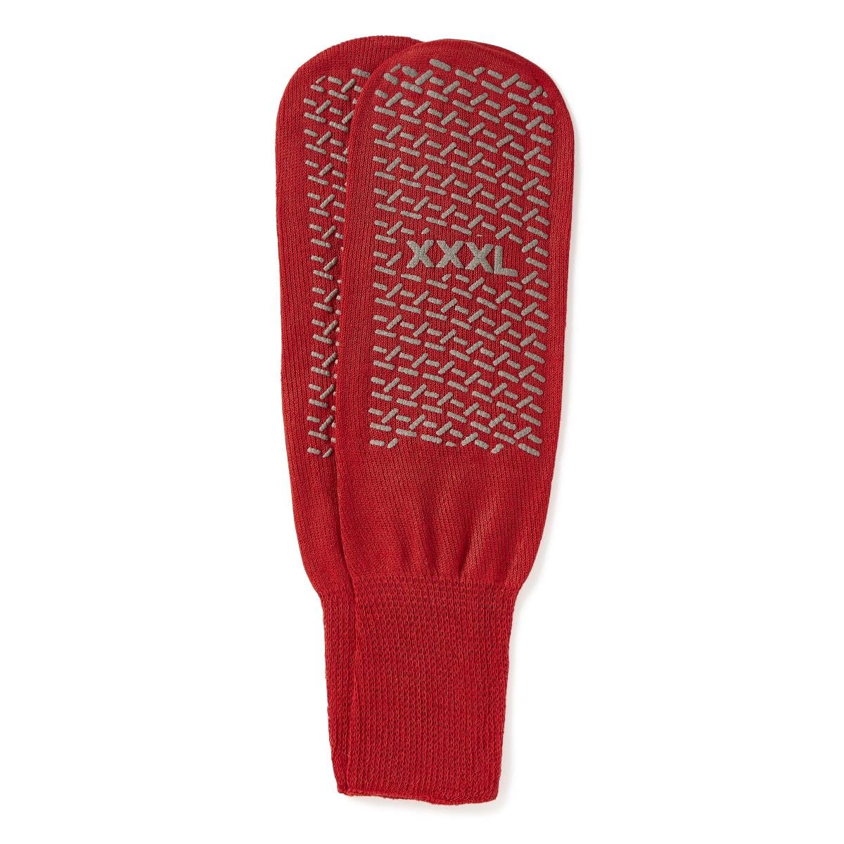 Medline Risk Alert Fall Prevention Double-Tread Patient Red, Bariatric, 48 Pairs per Case