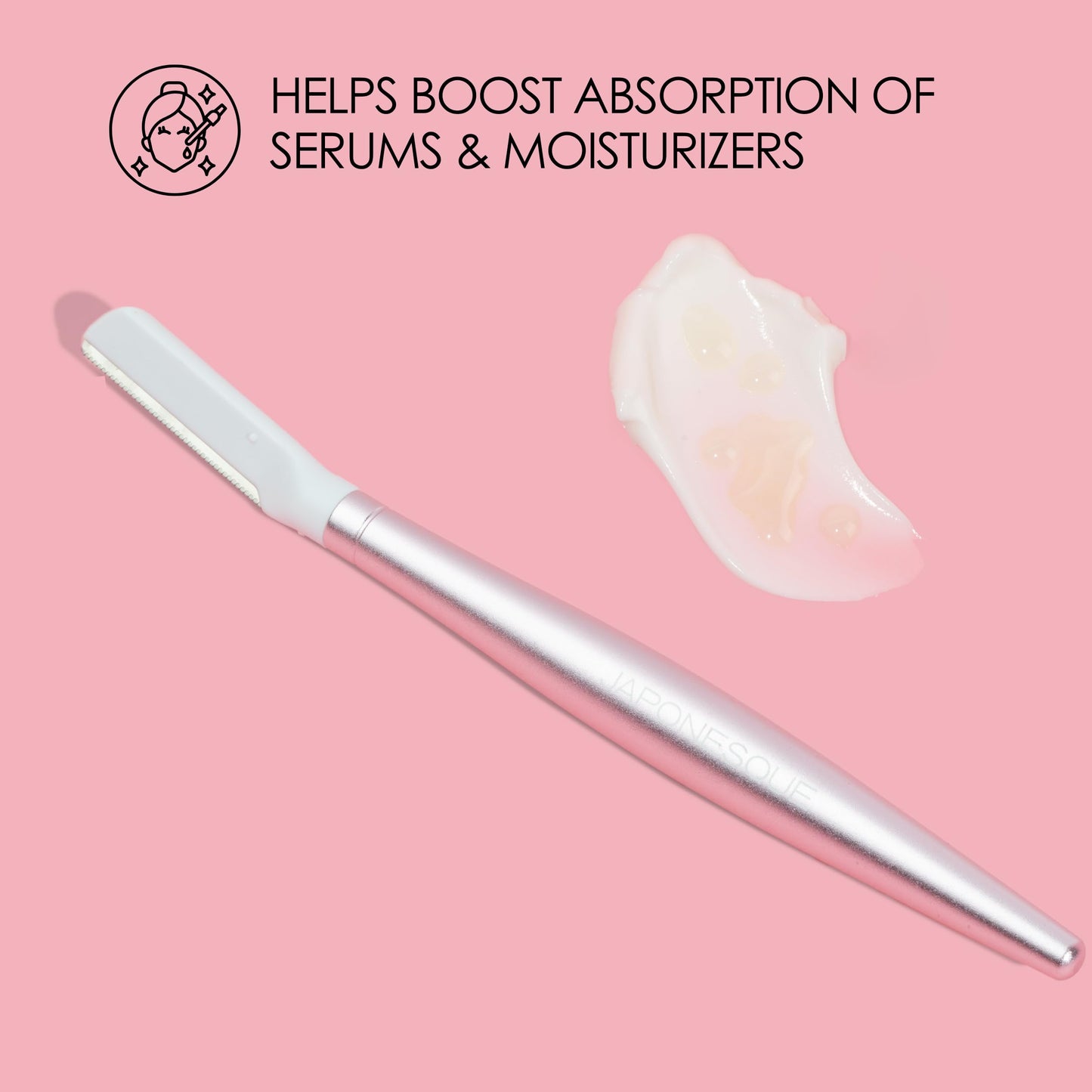 JAPONESQUE SKINTherapy Dermaplaning Facial Razor Replacement Head, Superior Japanese Blades for Precision Exfoliation and Hair Removal