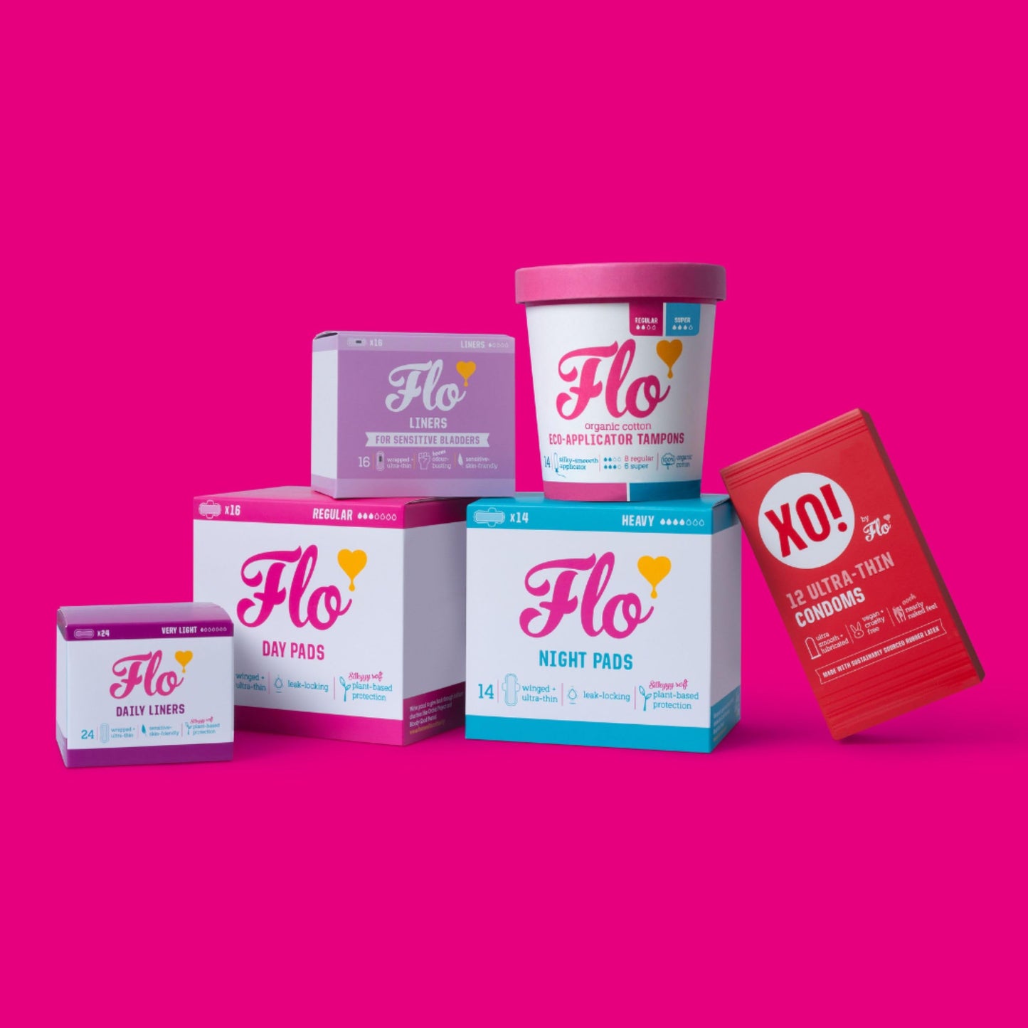Flo - Daily Liners (24 Pack) - Organic Bamboo Panty Liners for Women - Very Light Flow - Wrapped, Ultra-Thin - Absorbent, Soft & Breathable - Fragrance Free - Vegan & Cruelty Free