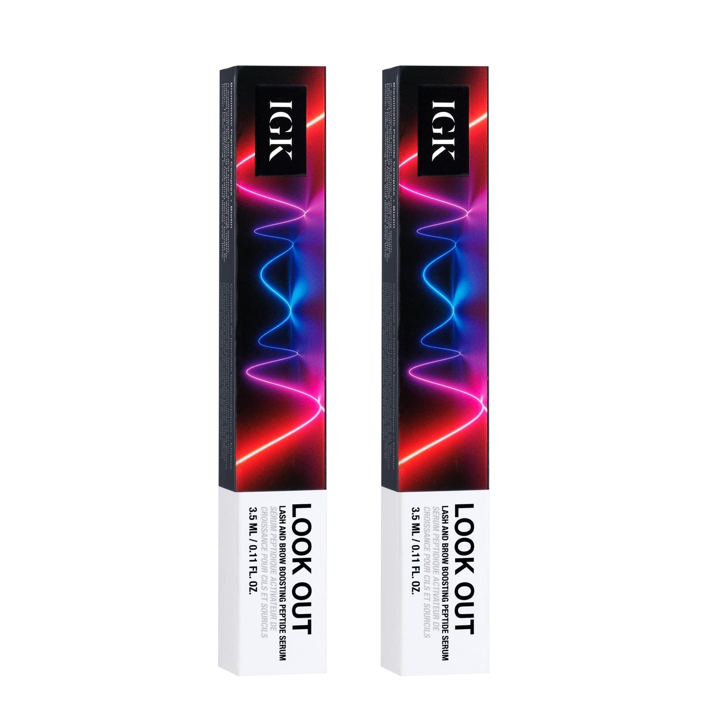 IGK Look Out Lash & Brow Boosting Peptide Serum – Clinically Proven to Enhance Lash & Brow Thickness, Fullness, and Density – Ophthalmologist Tested, Prostaglandin-Free, Fragrance-Free