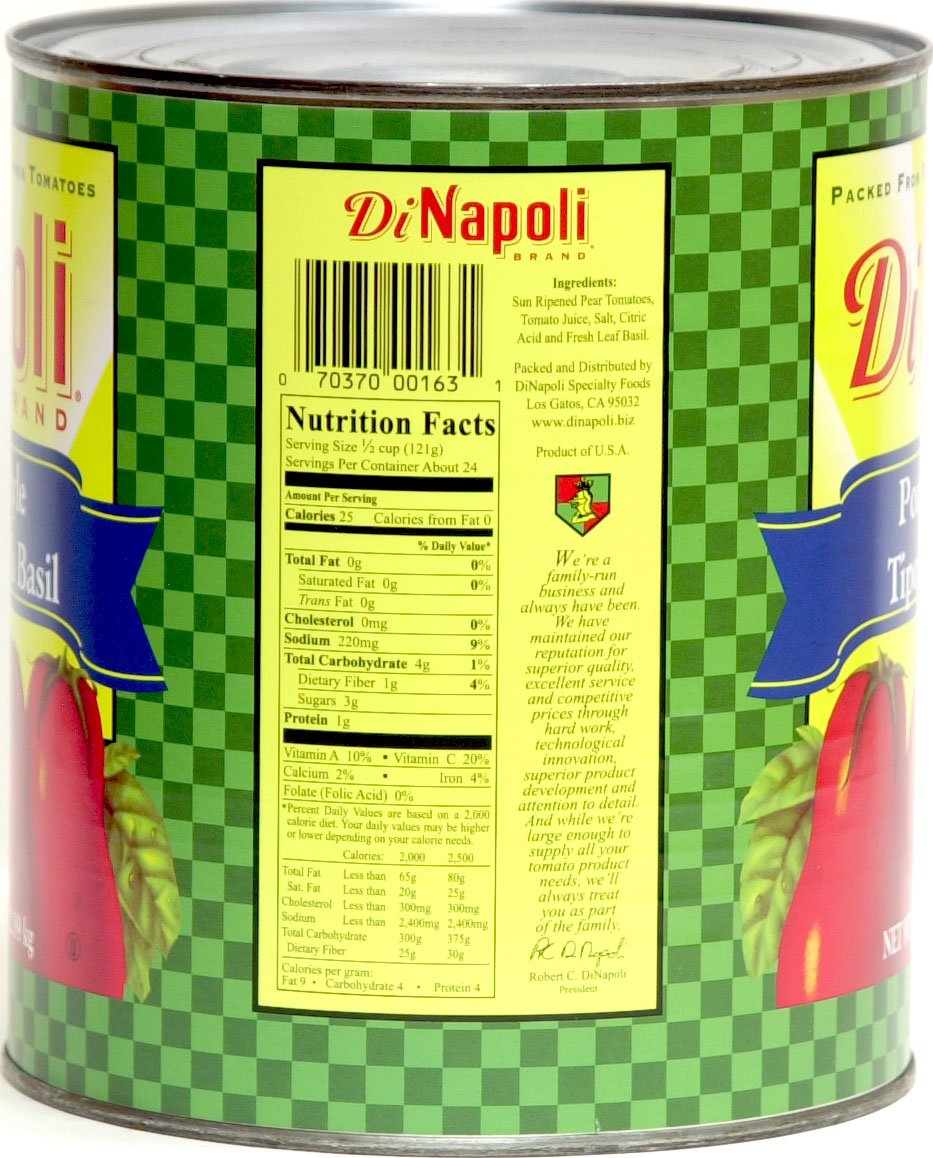 DiNapoli San Marzano Style Plum Tomatoes 102 oz