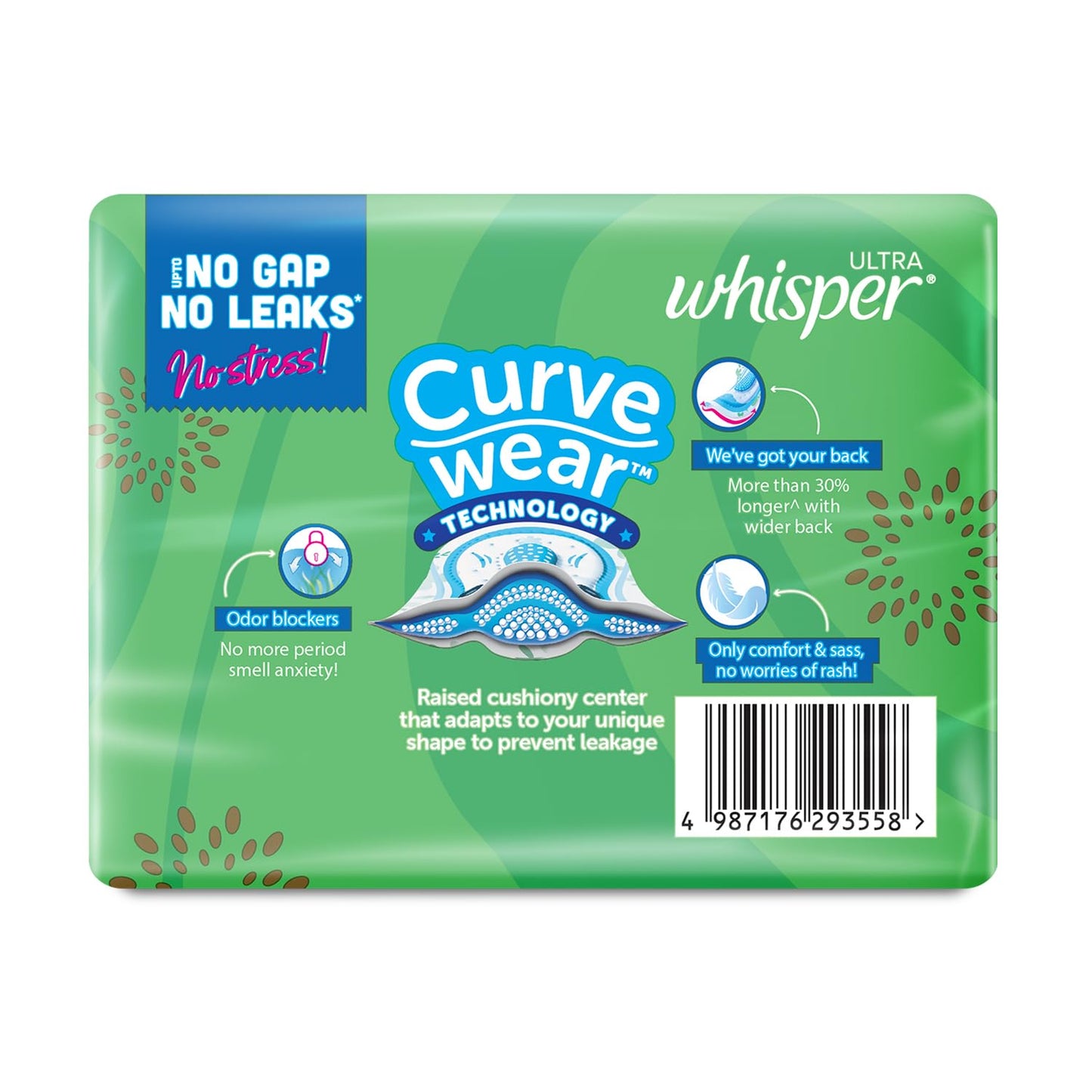 Whisper Ultra Sanitary Pads with Wings - 15 Pieces (XL Plus)