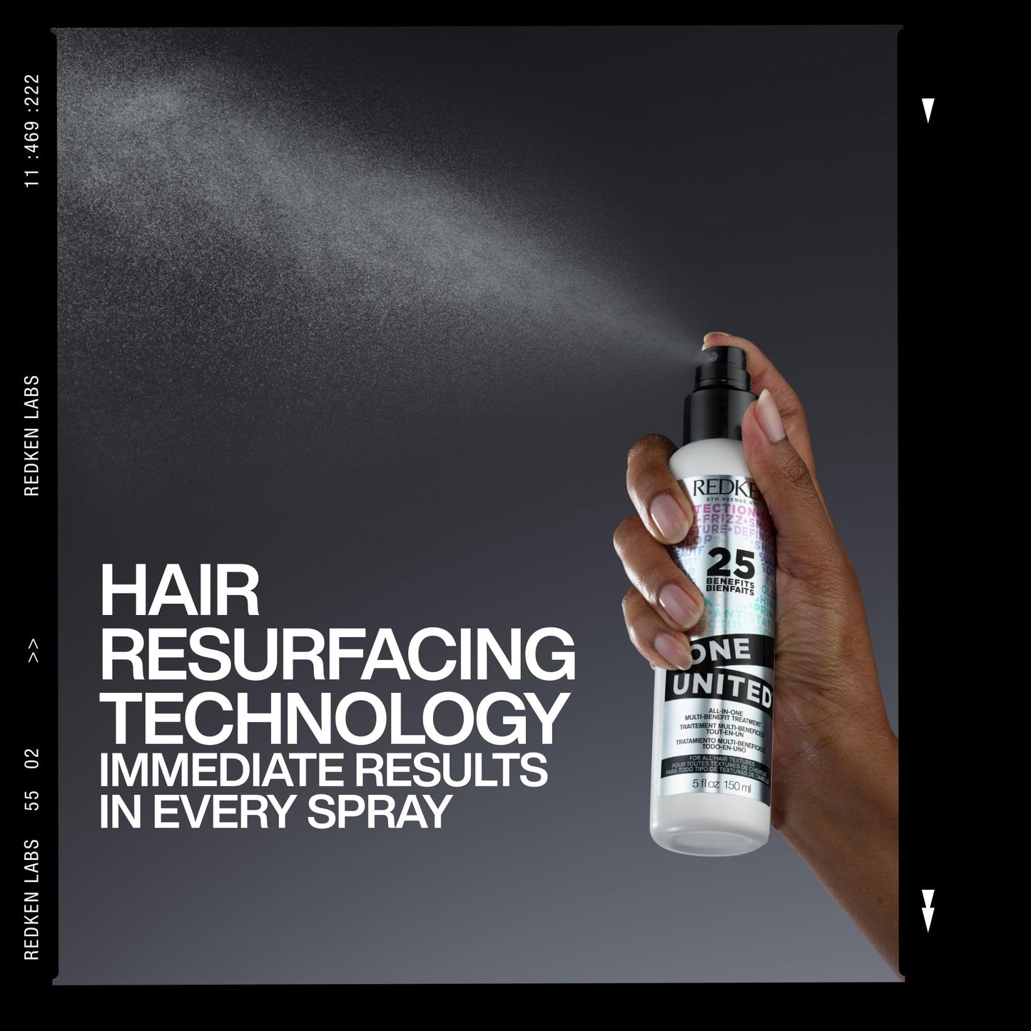 Redken One United All-In-One Leave In Conditioner - Multi-Benefit Leave In Treatment For All Hair Types, Heat Protectant and Detangler Spray, Paraben-Free