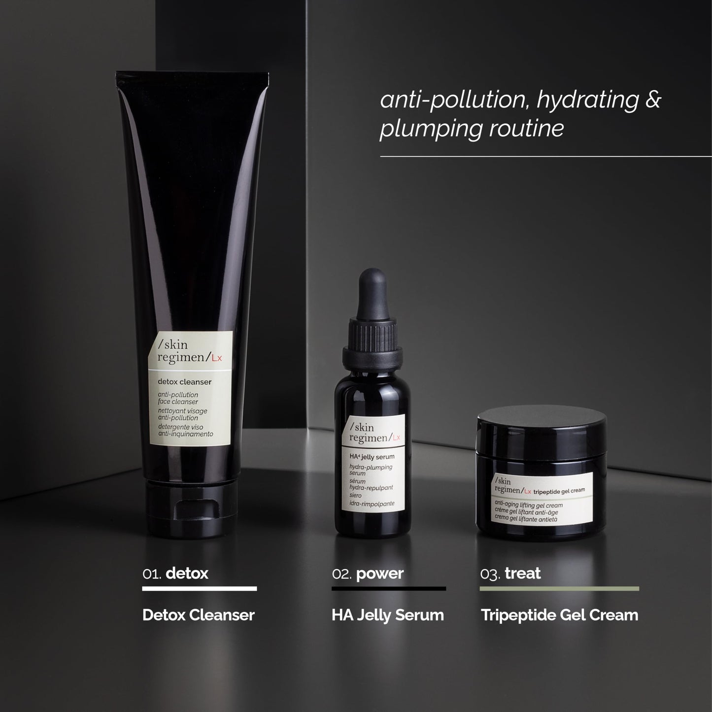 /skin regimen/Lx Multi Acid Ampoules, Anti-Aging Clearing Concentrate, Smooths Texture, Minimizes Pores, Brightens, Longevity Complex™, Acids, Clean Beauty, Oily Skin, 7 x 0.06 Fl Oz