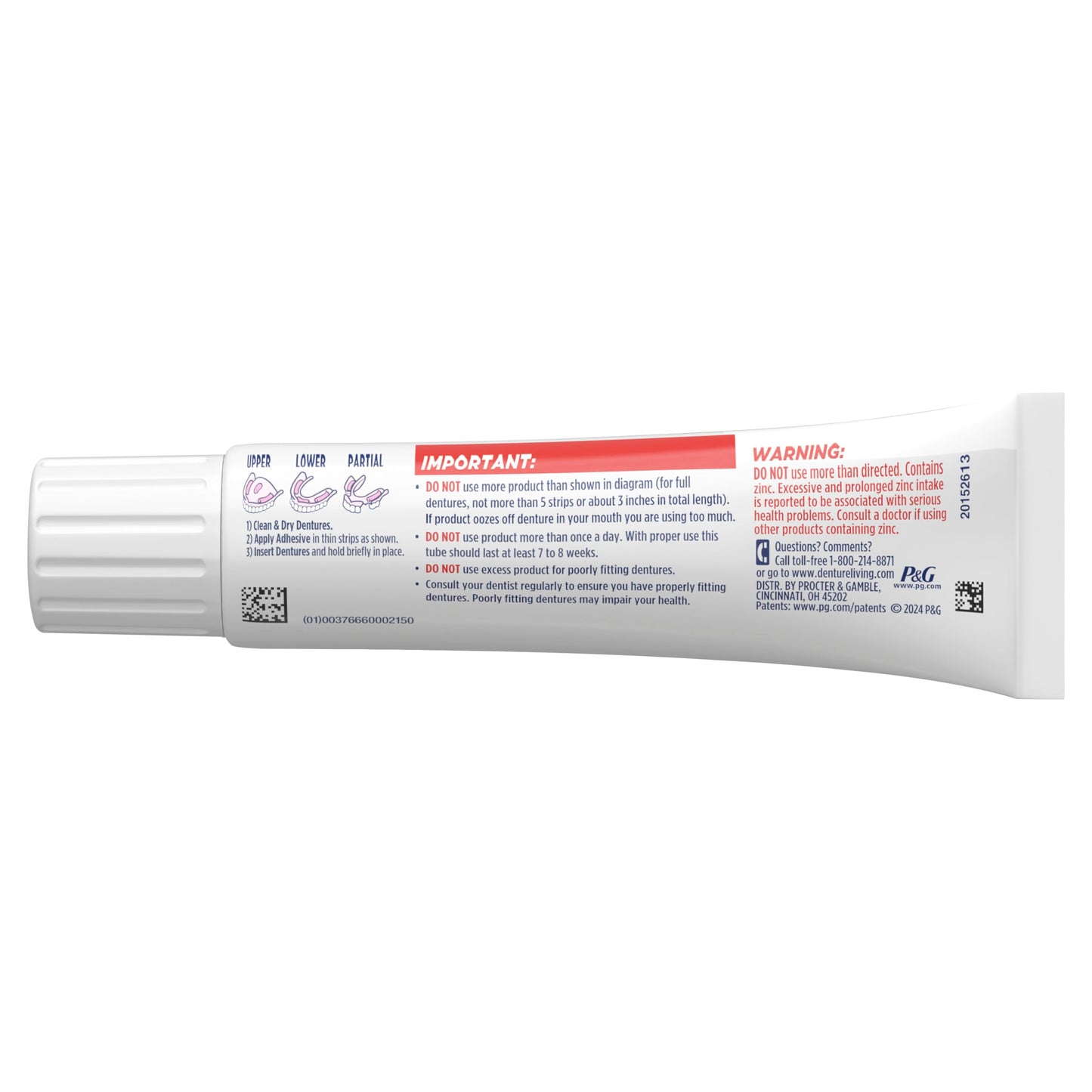 Fixodent Ultra Max Hold Denture Adhesive, 2.2 Oz (Pack of 2)